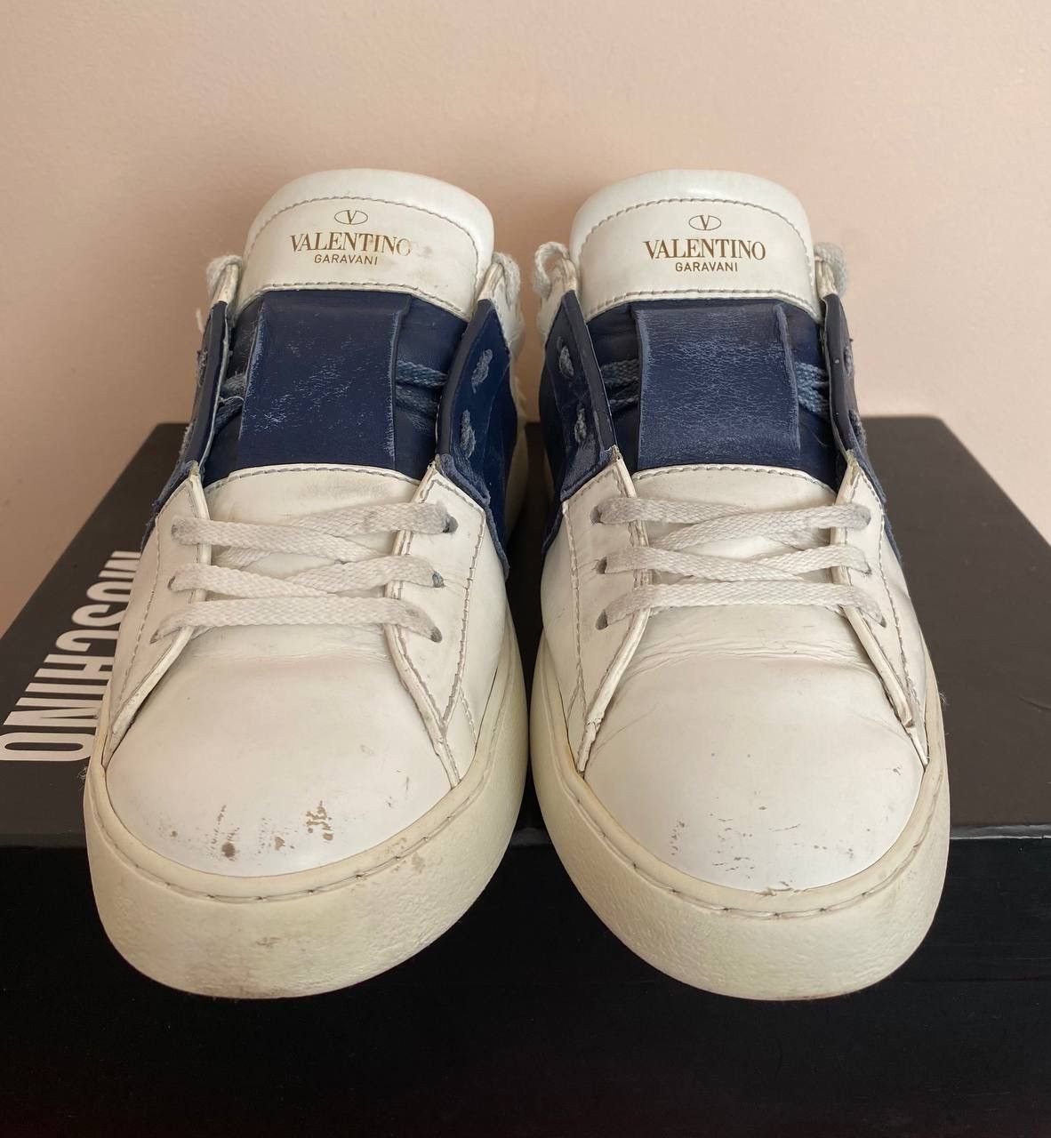 Valentino Valentino Garavani Rockstud Premium Leather Sneakers Size US 5.5 / EU 38 - 3 Thumbnail