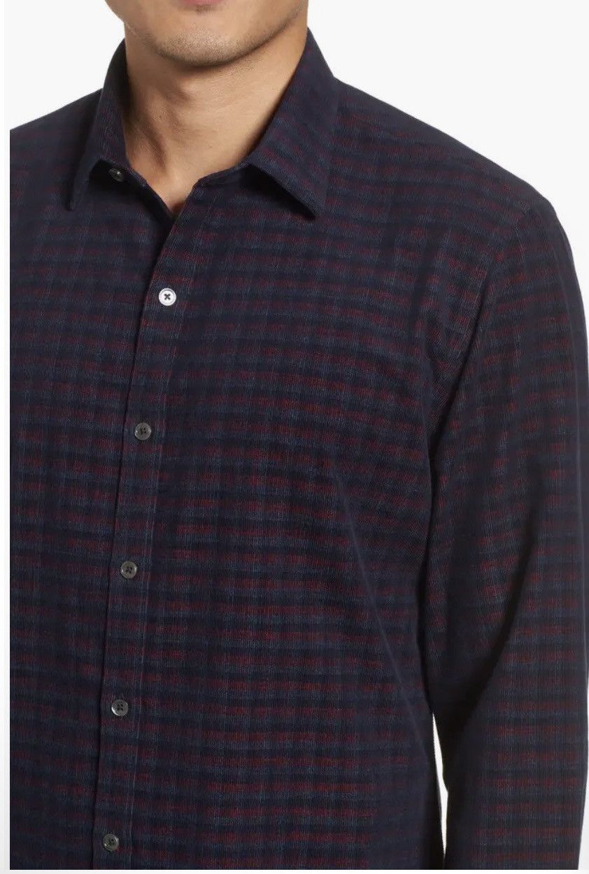 Zachary Prell Zachary Prell Byas Check Corduroy Sport Shirt – Size XL Size US XL / EU 56 / 4 - 5 Thumbnail