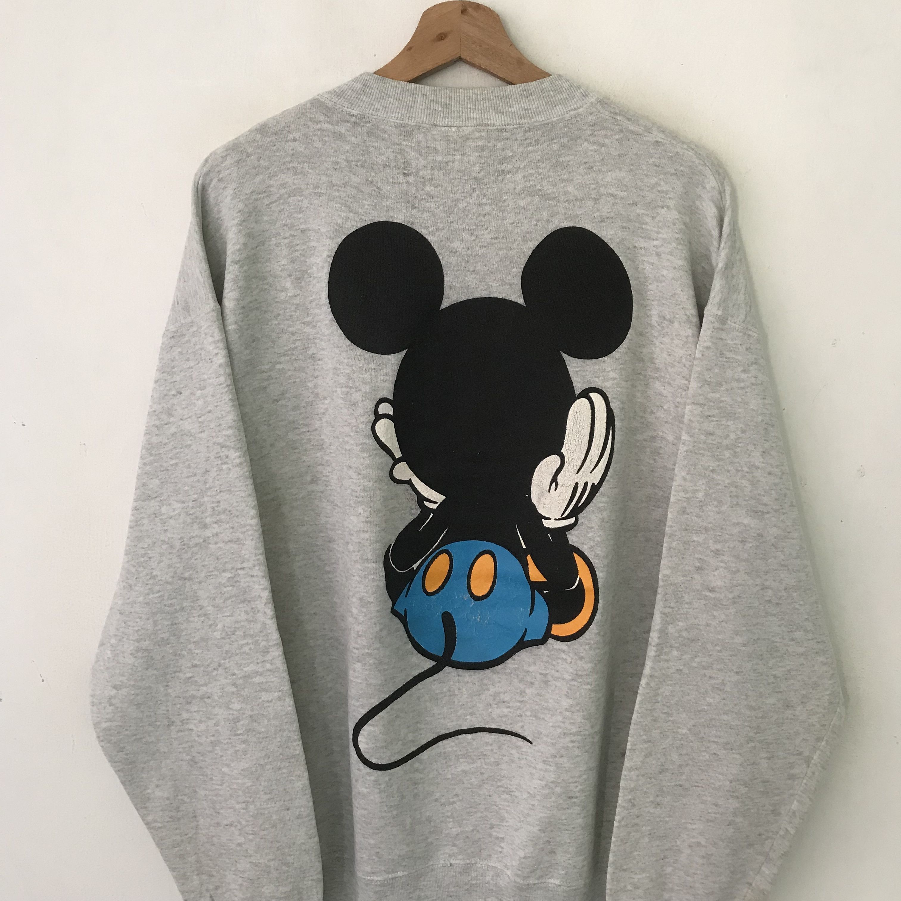 Mickey Mouse Vintage 90's Mickey Mouse Grey Sweatshirt - 442 Size US L / EU 52-54 / 3 - 9 Thumbnail
