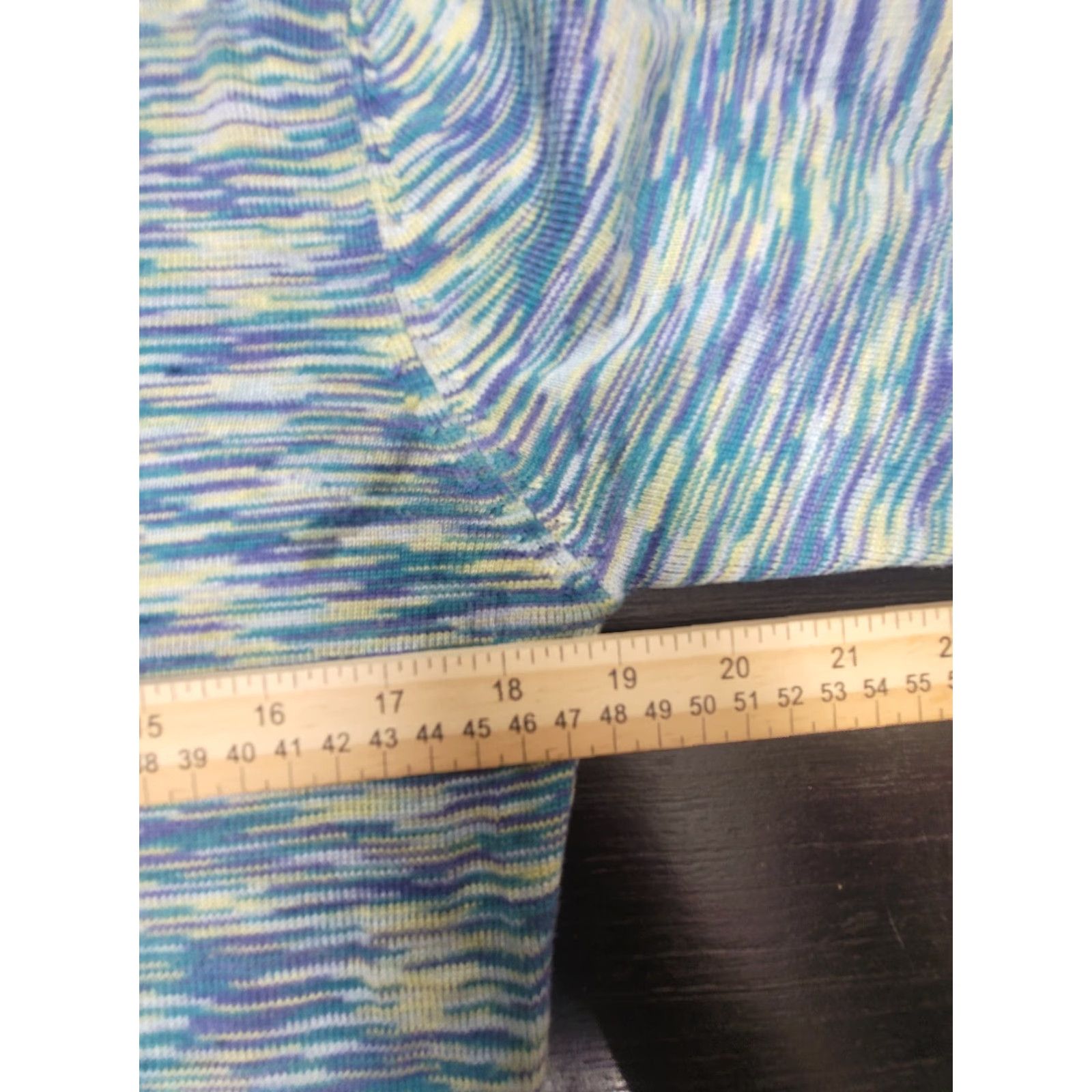 Vintage Womens abito Blue Heathered Long Sleeve Shirt Small Size S / US 4 / IT 40 - 6 Thumbnail