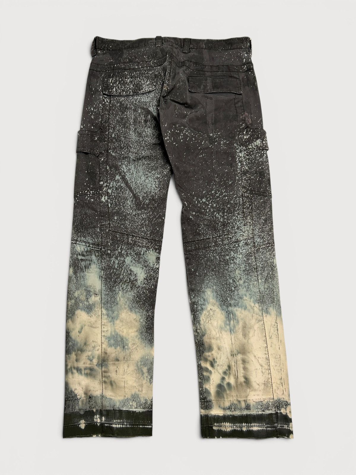 Dirk Bikkembergs FW2007 Bleached Splatter Cargo Pants Size US 31 - 2 Thumbnail