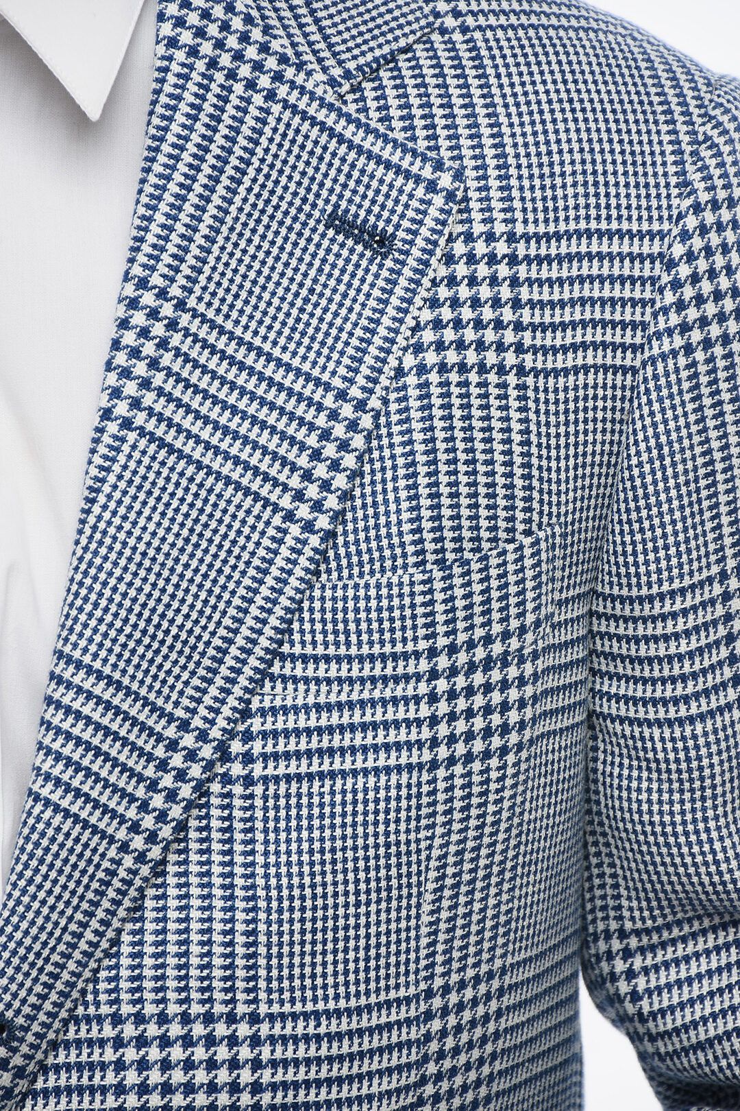 Brunello Cucinelli og1mm0725 District Check Linen Blend Suit in Blue/White Size US M / EU 48-50 / 2 - 3 Thumbnail