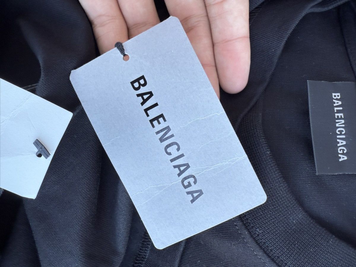 Balenciaga Balenciaga Black Gaffer T-Shirt Size US XXS / EU 40 - 4 Thumbnail