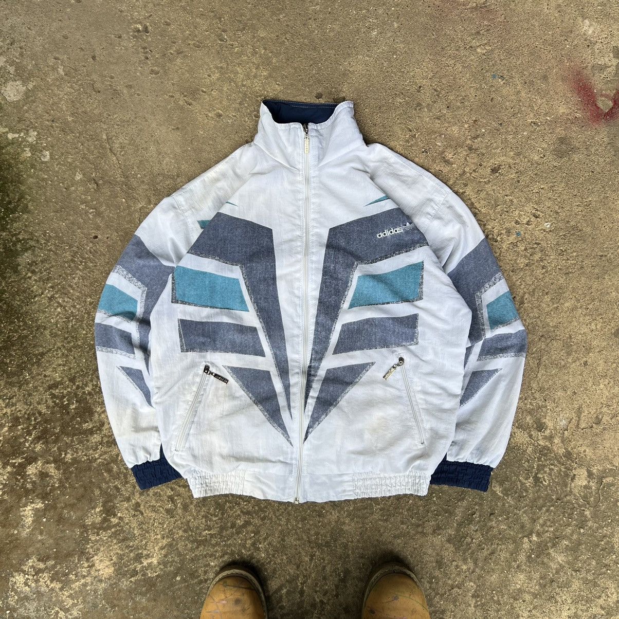Adidas × Vintage VINTAGE ADIDAS WINDBREAKER JACKET Size US M / EU 48-50 / 2 - 1 Thumbnail