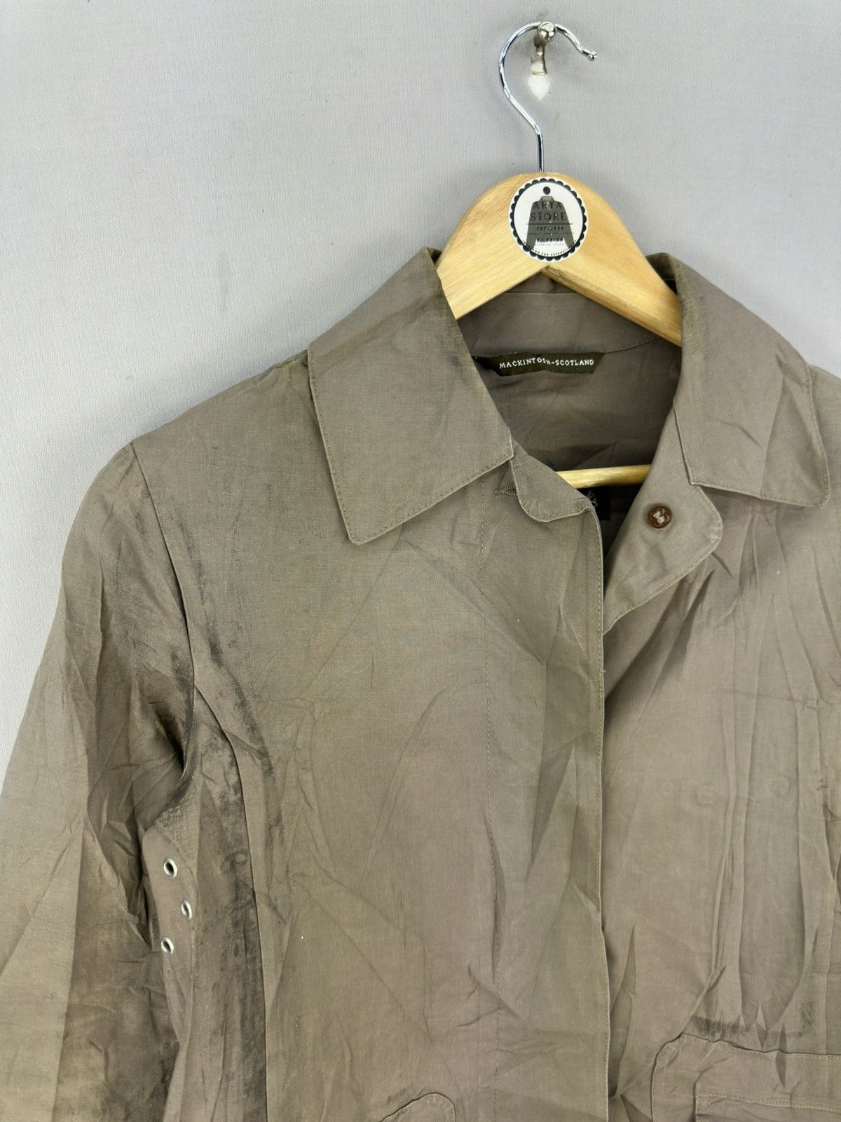 Mackintosh Mackintosh Scotland Cotton Rubber Proofed Jacket Size US S / EU 44-46 / 1 - 2 Thumbnail