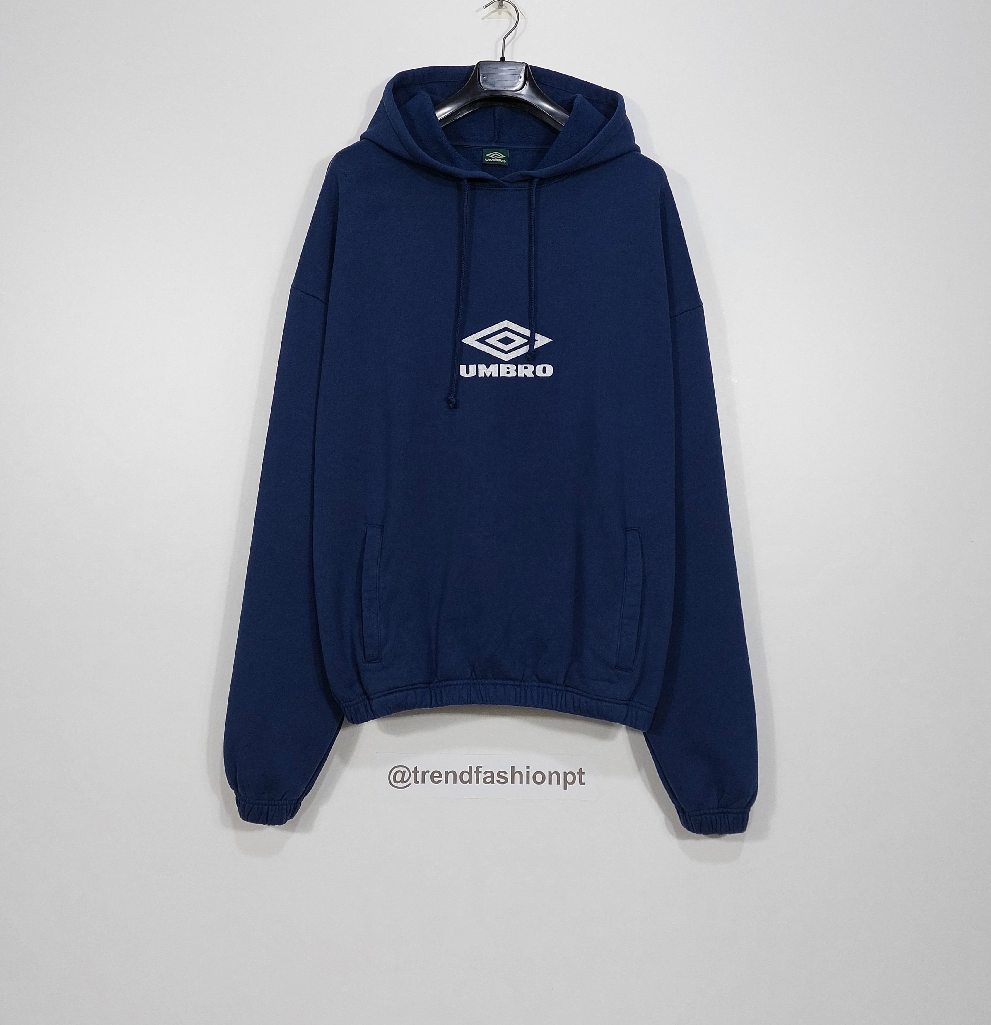 Umbro logo embroidered cotton hoodie - navy blue L Size US L / EU 52-54 / 3 - 1 Thumbnail