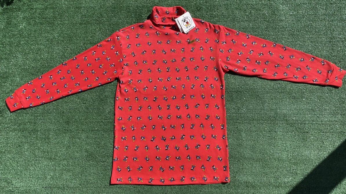 Mickey & Co. New VTG 90’s Mickey Donnkenny All Over Print TurtleNeck Size M / US 6-8 / IT 42-44 - 2 Thumbnail