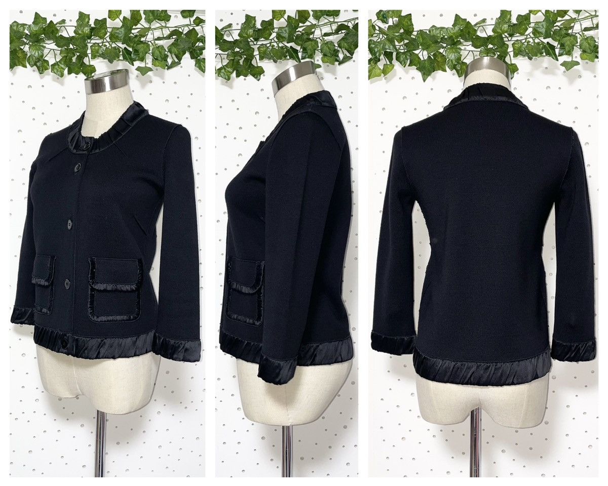 Dolce & Gabbana Dolce & Gabbana Smoke Piping No Collar Jacket 38 Black Size XS / US 0-2 / IT 36-38 - 7 Thumbnail