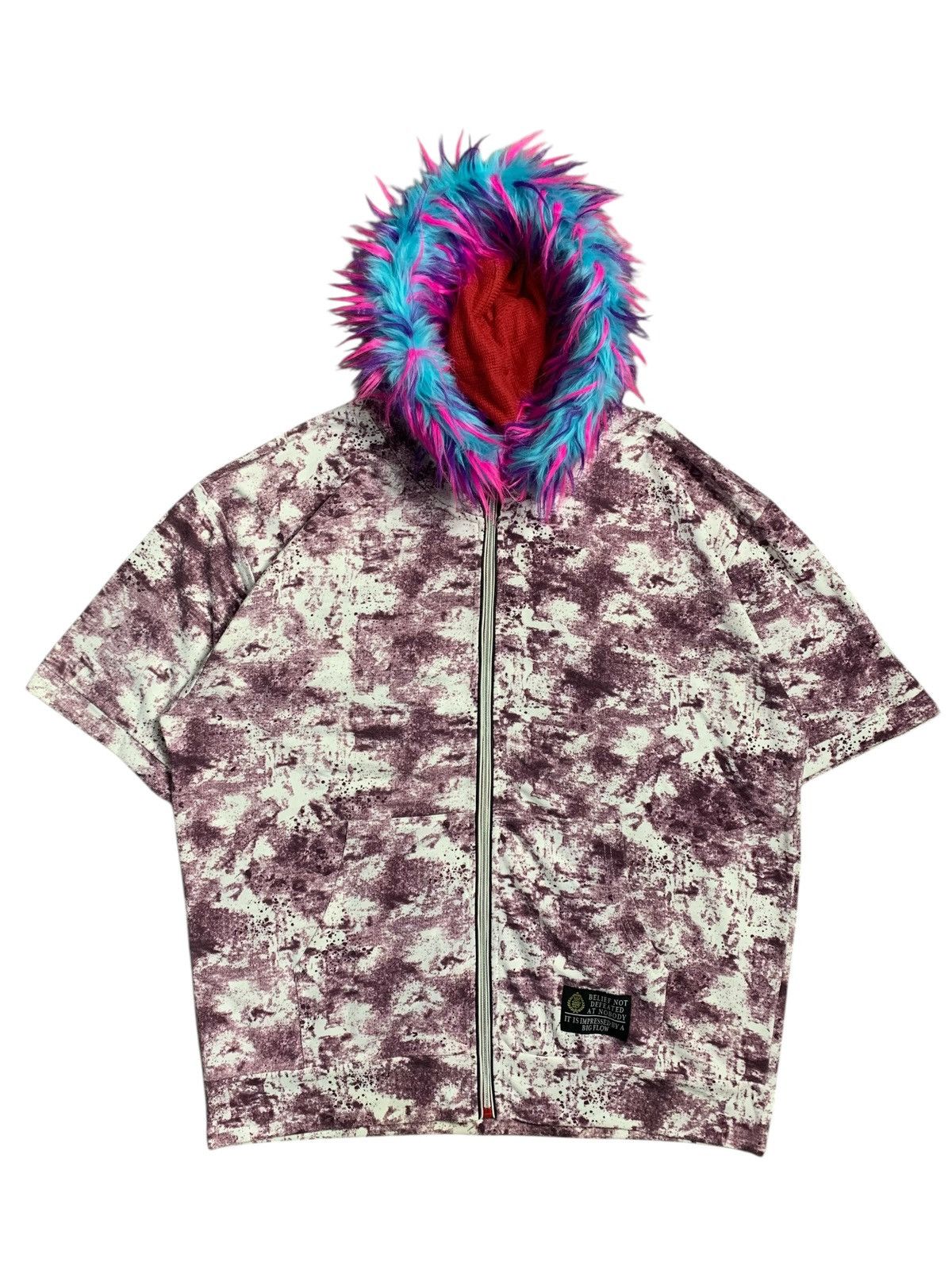 20471120 TIMESTEP ABSTRACT DOUBLE LAYER FUR ZIP HOODIE LGB STYLE Size US XXL / EU 58 / 5 - 1 Thumbnail