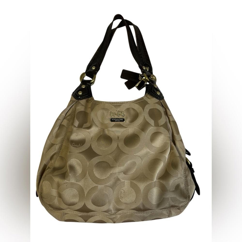 Coach Coach Signature C Beige & Brown Leather Hobo Bag Size ONE SIZE - 1 Thumbnail