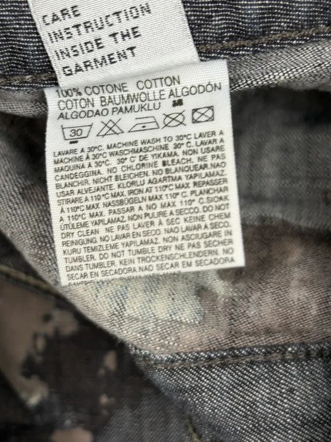 Diesel 2000s Diesel Grey Painted Splash Abstract Pants Size US 30 / EU 46 - 11 Thumbnail