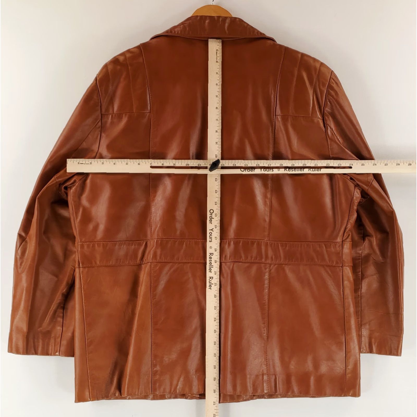 Sears VINTAGE Sears Leather Shop VTG 70s Leather Jacket Car Coat Brown Mens 46 Reg Jacket Mens Brown 46 Reg Size US S / EU 44-46 / 1 - 7 Thumbnail