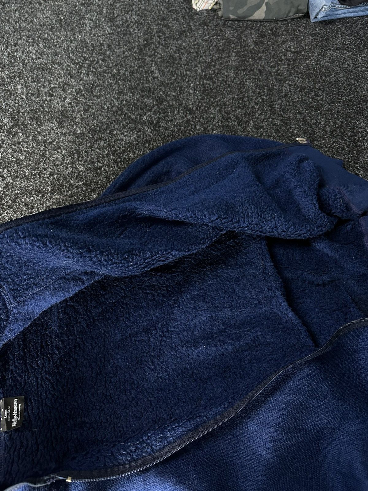 Helly Hansen × Vintage 🚨80s Vintage Helly Hansen Blue Fleece Sherpa Jacket Size US L / EU 52-54 / 3 - 6 Thumbnail