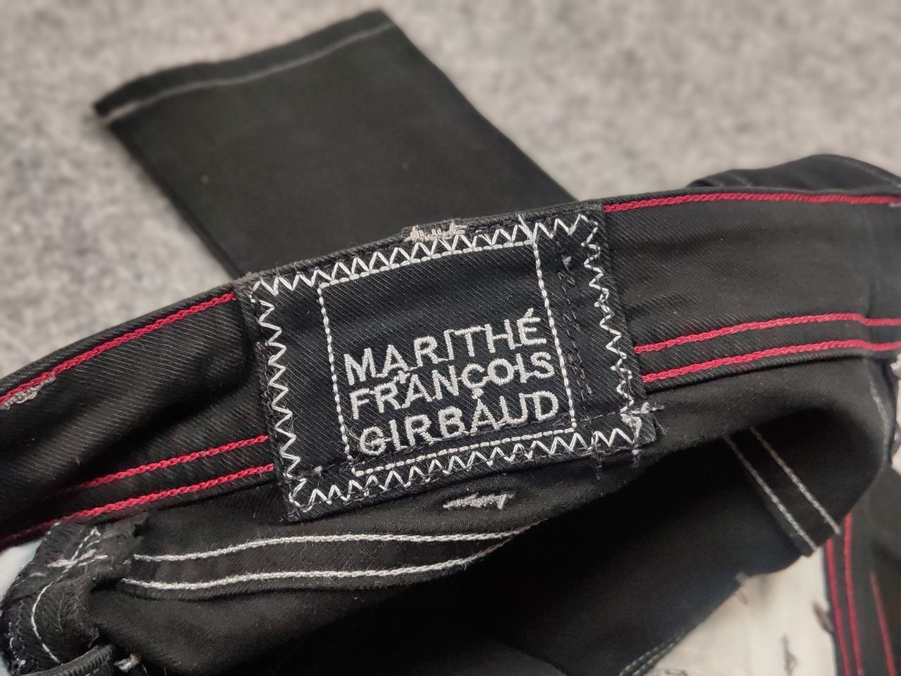 Marithe + Francois Girbaud Marithe Francois Girbaud Design Black Denim Slim Jeans Size US 28 / EU 44 - 11 Thumbnail