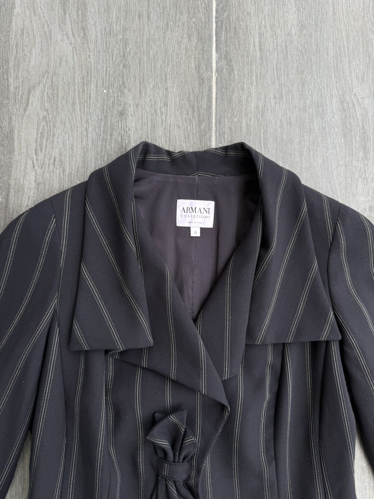 Giorgio Armani Armani Collezioni Double Collar Like Corset Blazer Size XS / US 0-2 / IT 36-38 - 4 Thumbnail