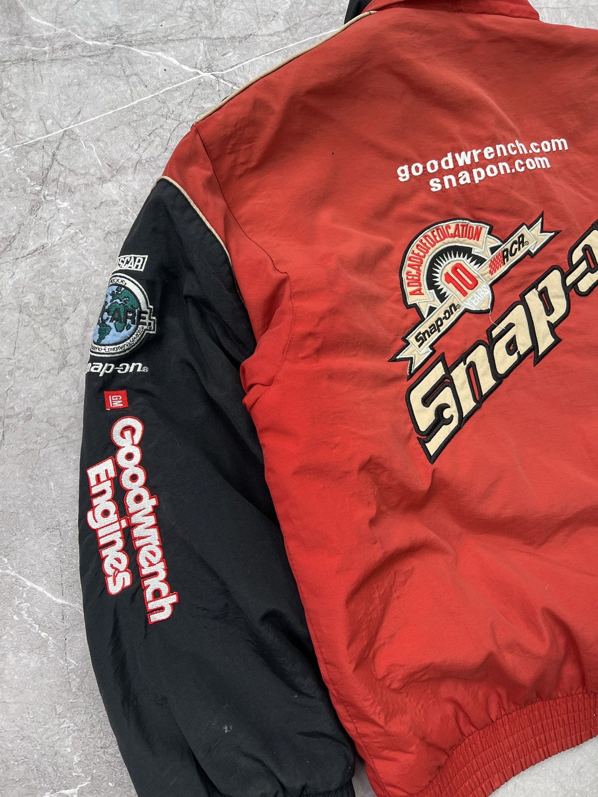 NASCAR × Vintage Vintage Snap-On Nascar Racing Jacket 90's nylon Size US L / EU 52-54 / 3 - 13 Thumbnail