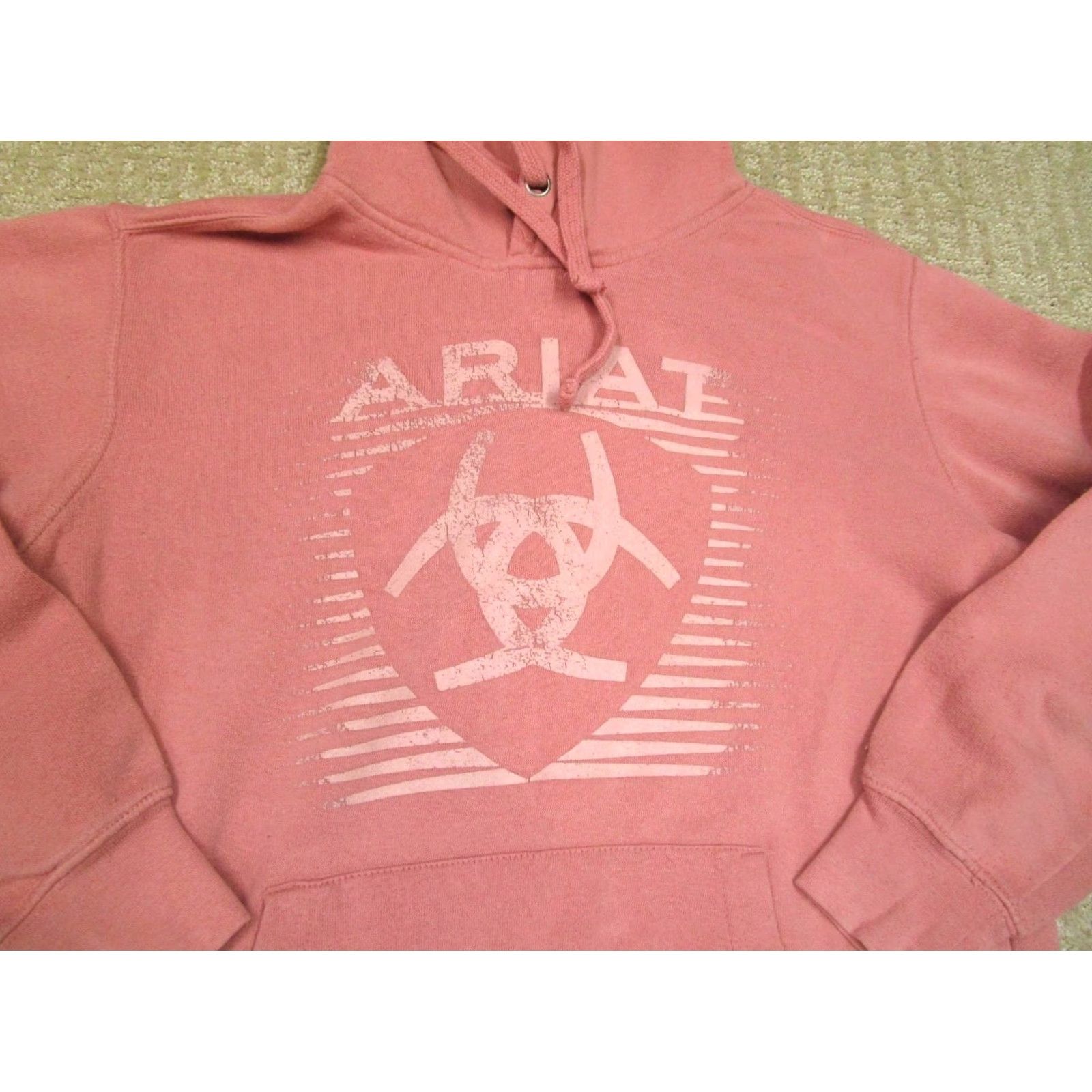 Ariat Ariat Hoodie Women Small Pink Western Kangaroo Pocket Sweatshirt Pullover Rodeo Size S / US 4 / IT 40 - 2 Thumbnail