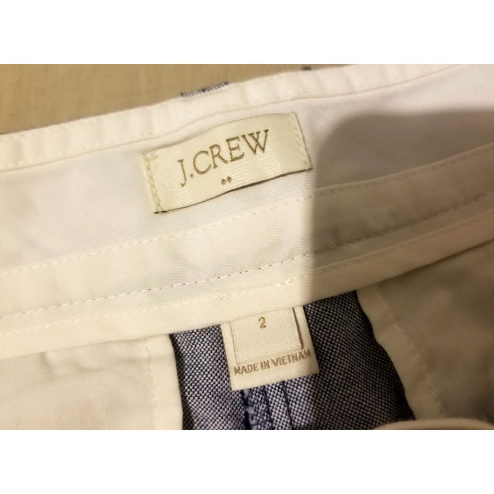 J.Crew J.CREW Womens Shorts Blue Chino Cotton Stretch Size 2 Size 26" / US 2 / IT 38 - 4 Thumbnail