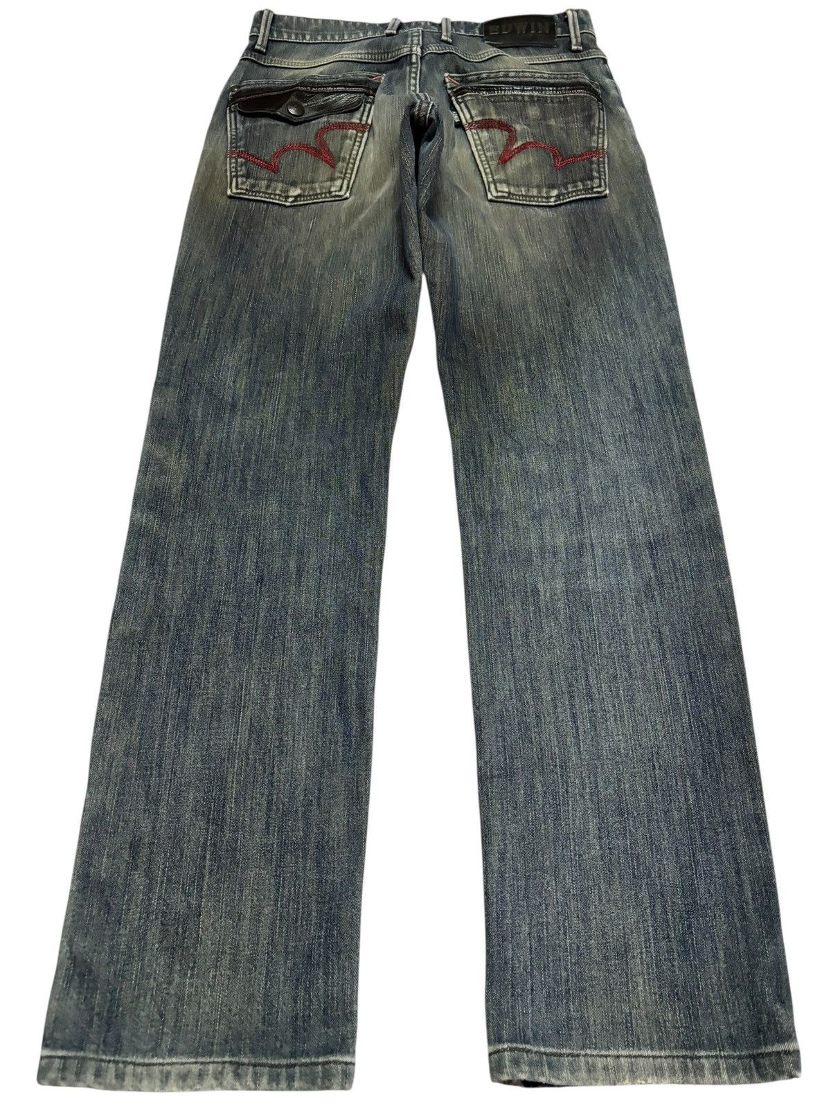 Edwin Vtg Edwin Japan 503 Distressed Jeans Size US 28 / EU 44 - 2 Thumbnail