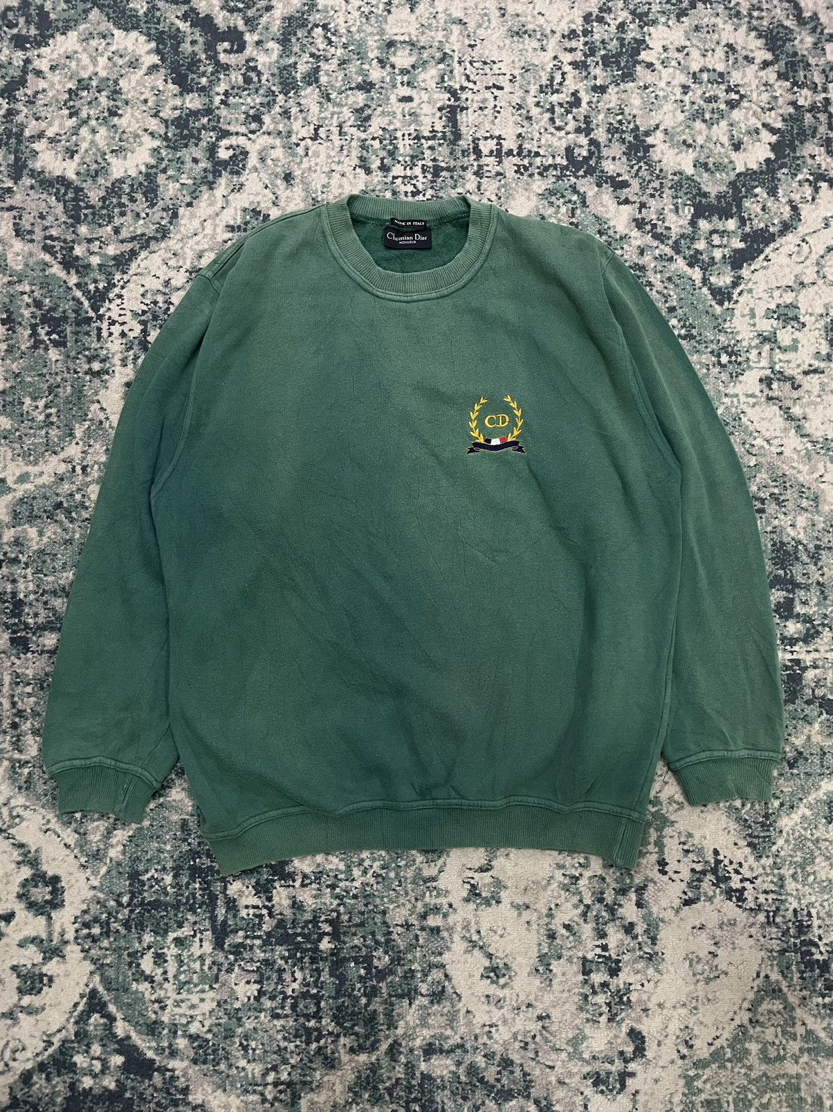 Christian Dior Monsieur × Vintage Vintage Christian Dior CD Spellout Sweatshirt Size US L / EU 52-54 / 3 - 2 Thumbnail