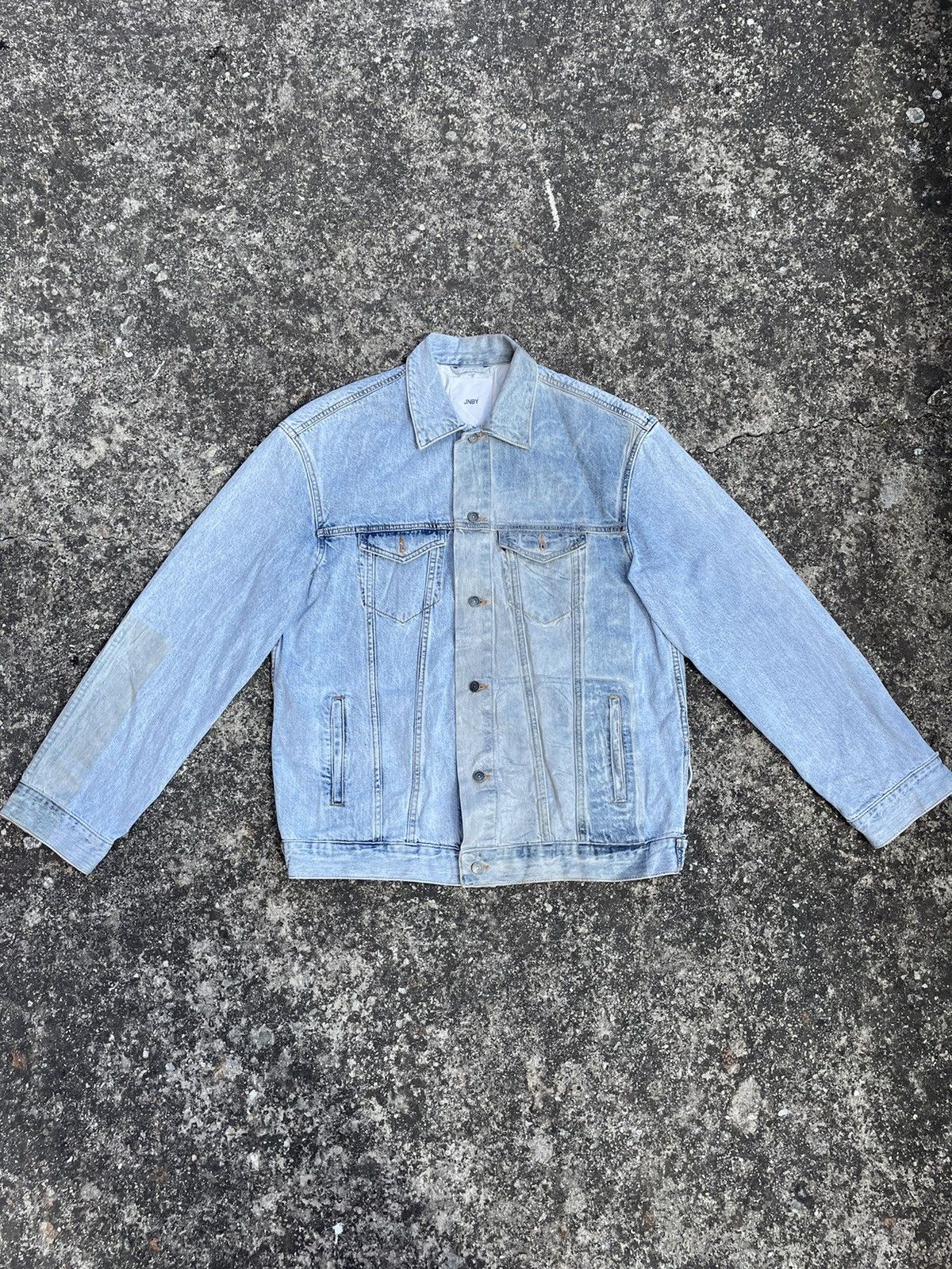Japanese Brand 2019SS Runway JNBY Overprint light denim jacket Size XL / US 12-14 / IT 48-50 - 2 Thumbnail