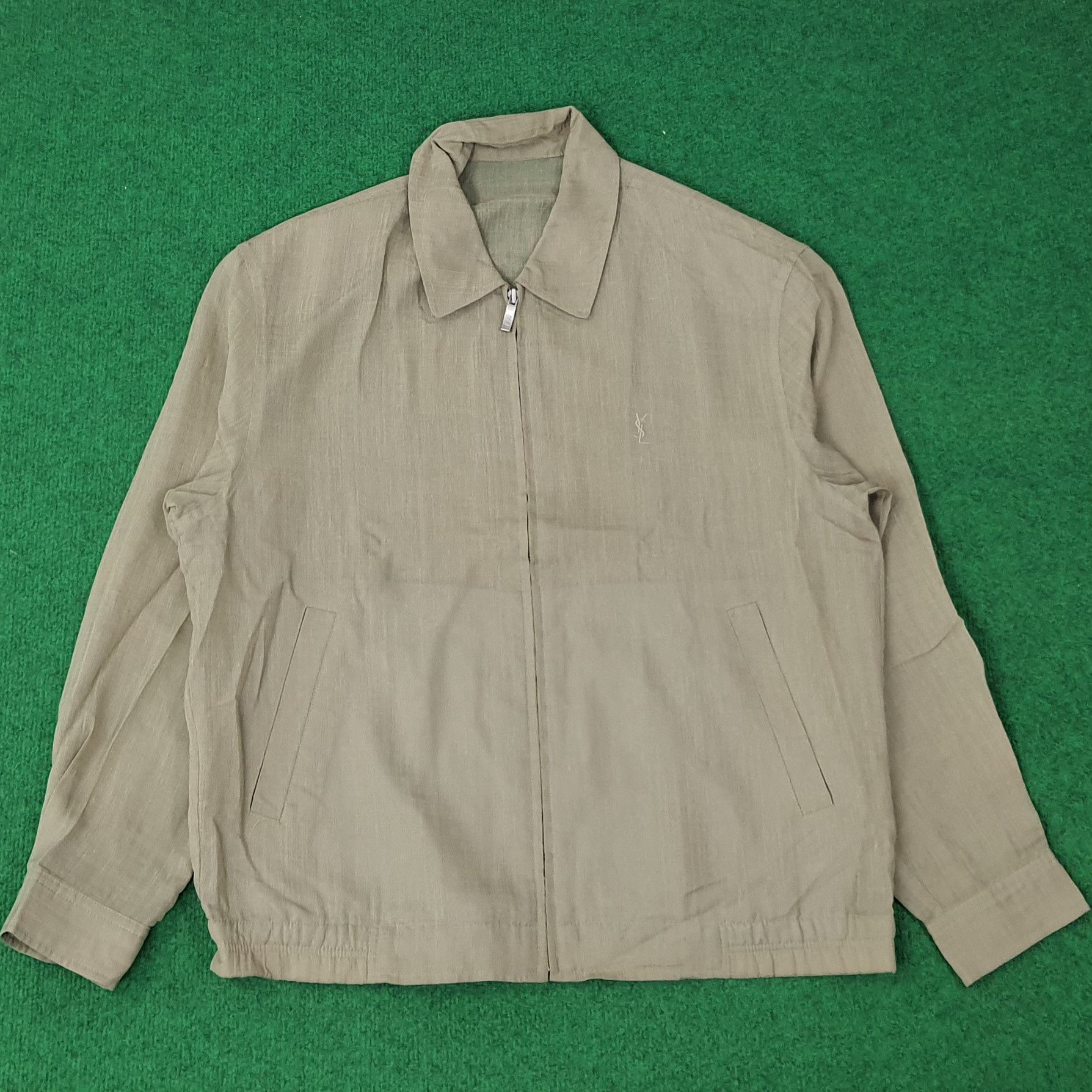 Yves Saint Laurent Vintage Yves Saint Laurent Translucent Thin Jacket C260N19 Size L / US 10 / IT 46 - 1 Thumbnail