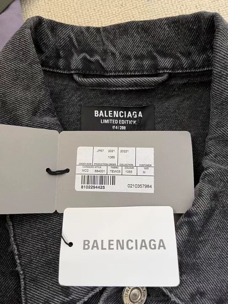 Balenciaga Balenciaga Balenciaga x FORTNITE Black Denim Jacket -2507 Size US XS / EU 42 / 0 - 4 Thumbnail
