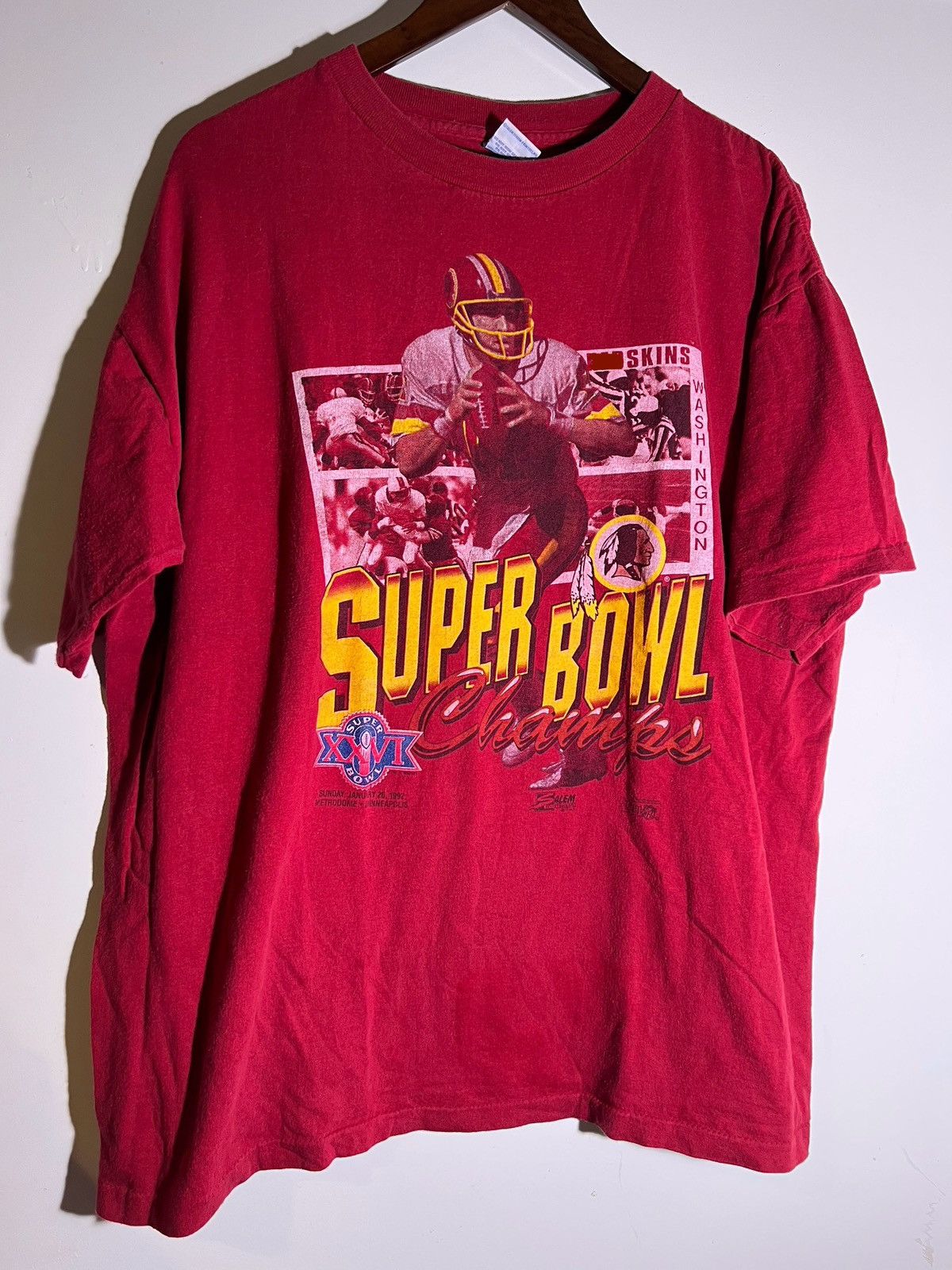 Vintage 80’s 90’s Vintage NFL Superbowl XXVI Champs Washington Shirt Size US XXL / EU 58 / 5 - 3 Thumbnail