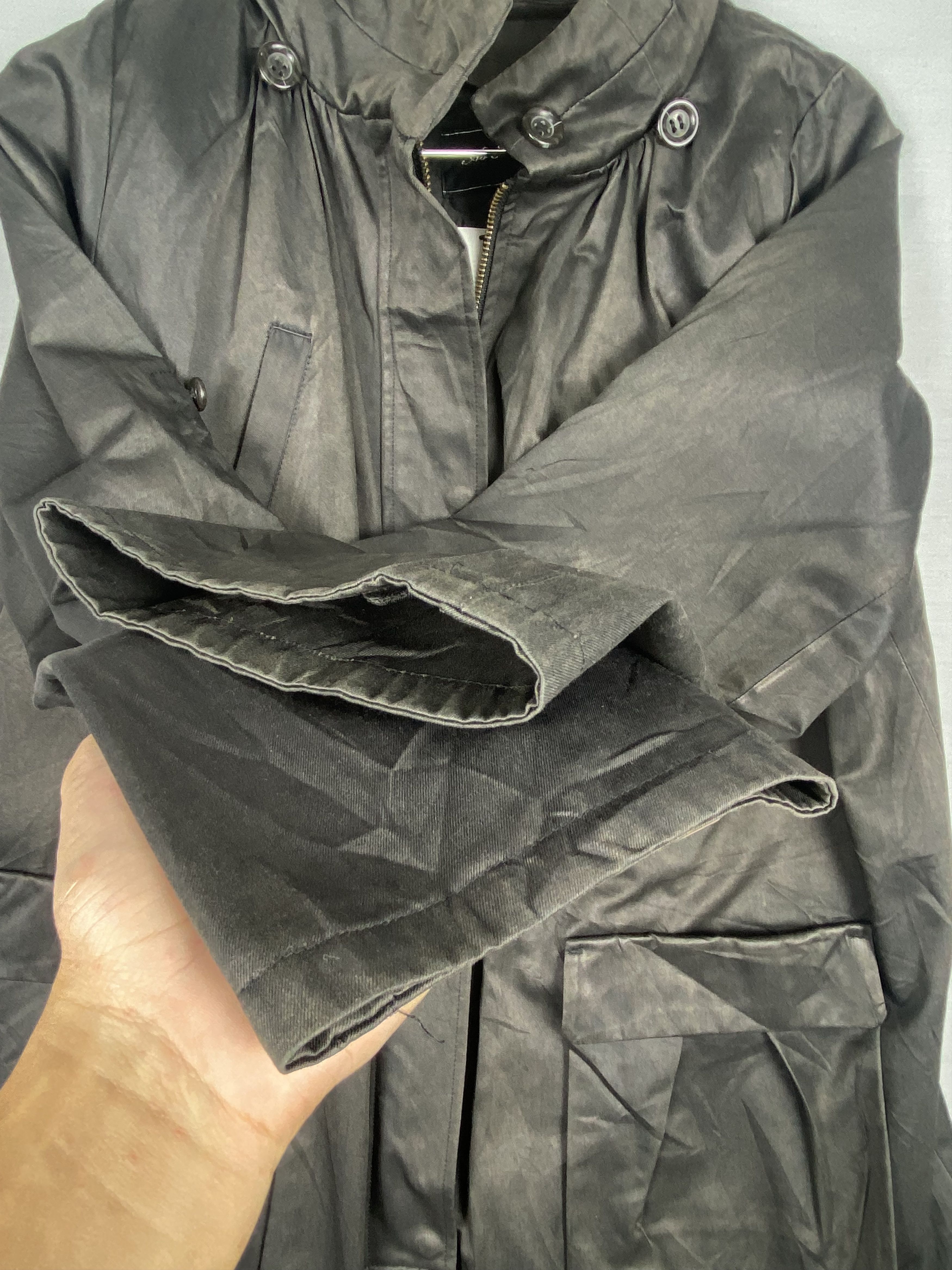 Japanese Brand Vintage Japanese Waxed Cotton Tech Jacket Size US M / EU 48-50 / 2 - 5 Thumbnail