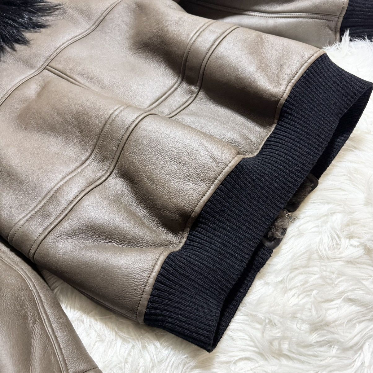 Marni Marni full fur lining leather blouson bomber jacket 42 olive Size M / US 6-8 / IT 42-44 - 17 Thumbnail