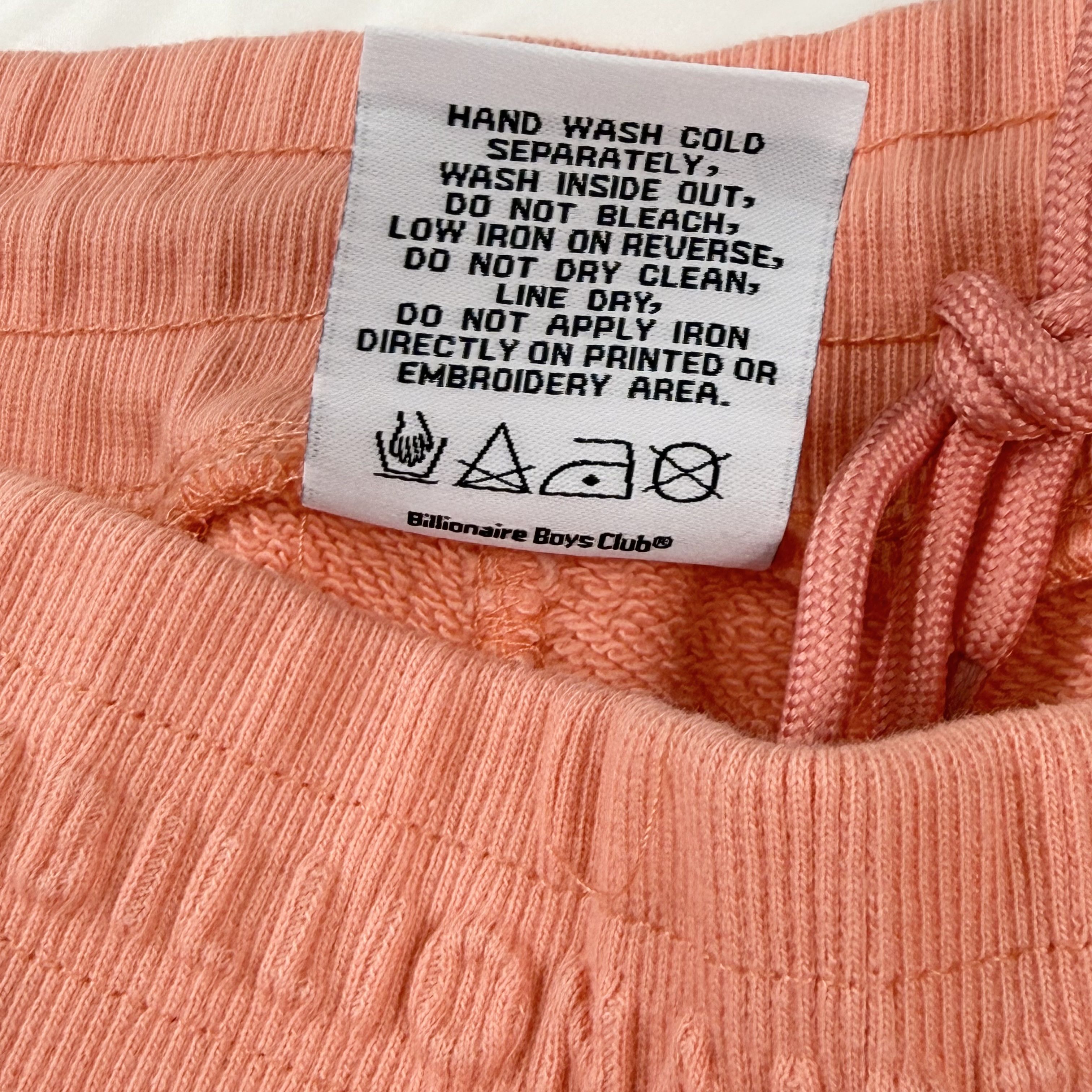 Billionaire Boys Club Billionaire Boys Club Mens Salmon Pink Cotton Sweat Shorts Size US 32 / EU 48 - 7 Thumbnail