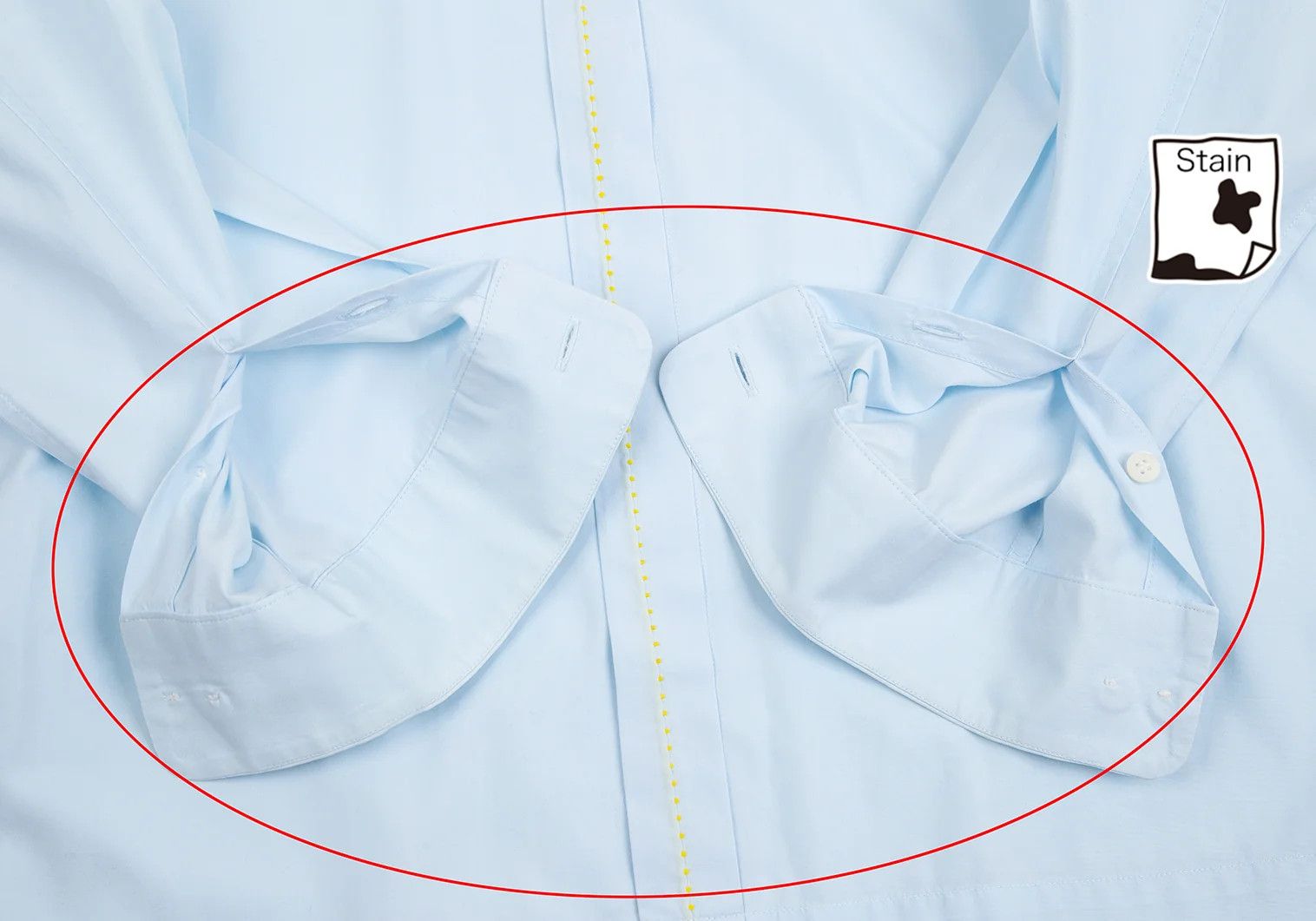 Issey Miyake Cotton Broad Stitch Design Fly Front Shirt in Light Blue Size US S / EU 44-46 / 1 - 8 Thumbnail