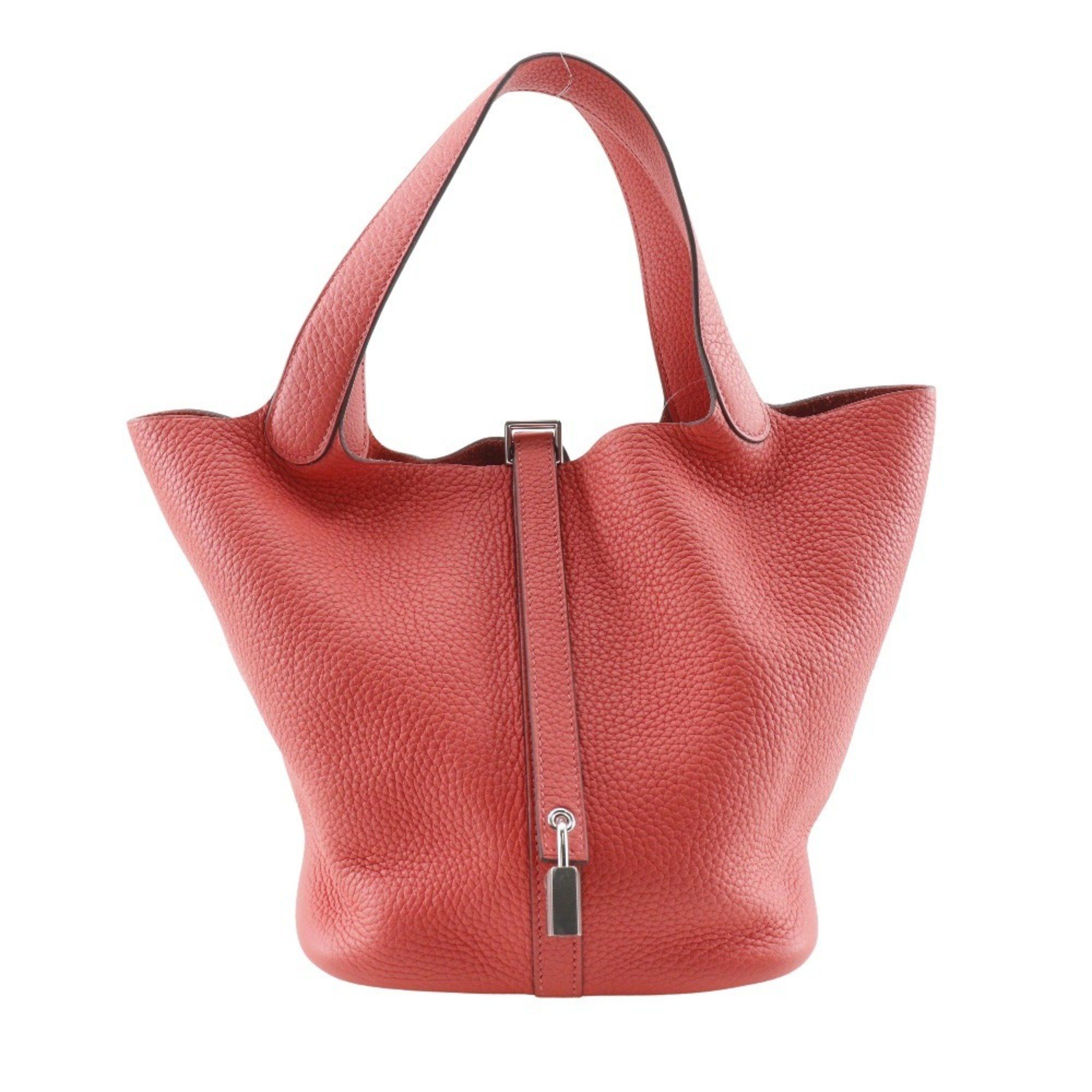 Hermes Hermes Picotin Lock 22 MM Handbag Taurillon Clemence 2019 Red D Belt Clasp Lock22 Women's Size ONE SIZE - 1 Thumbnail
