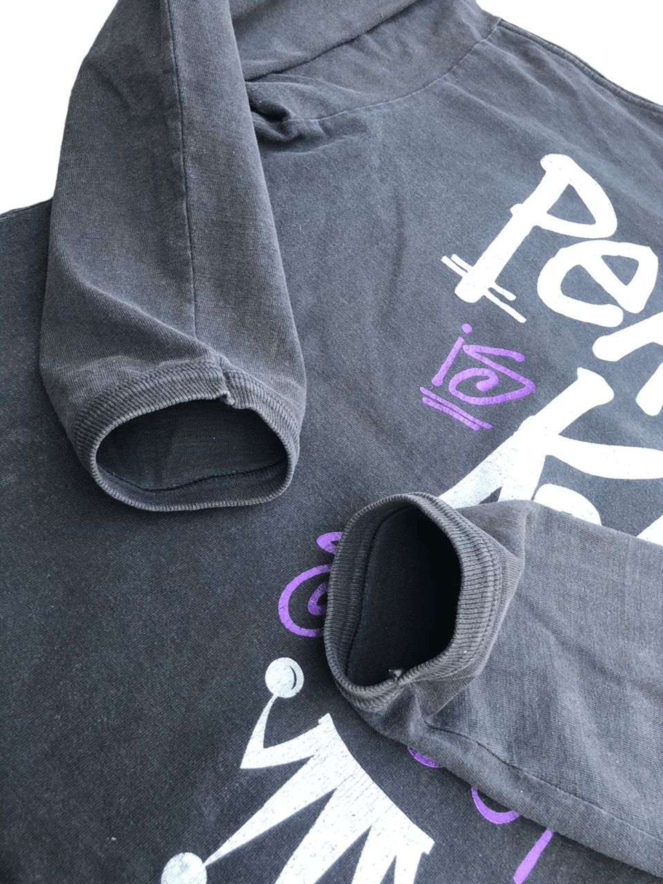 Stussy Vintage Y2K Stussy Peace Is King Long Sleeve Tee Sunfaded Size US XL / EU 56 / 4 - 12 Thumbnail