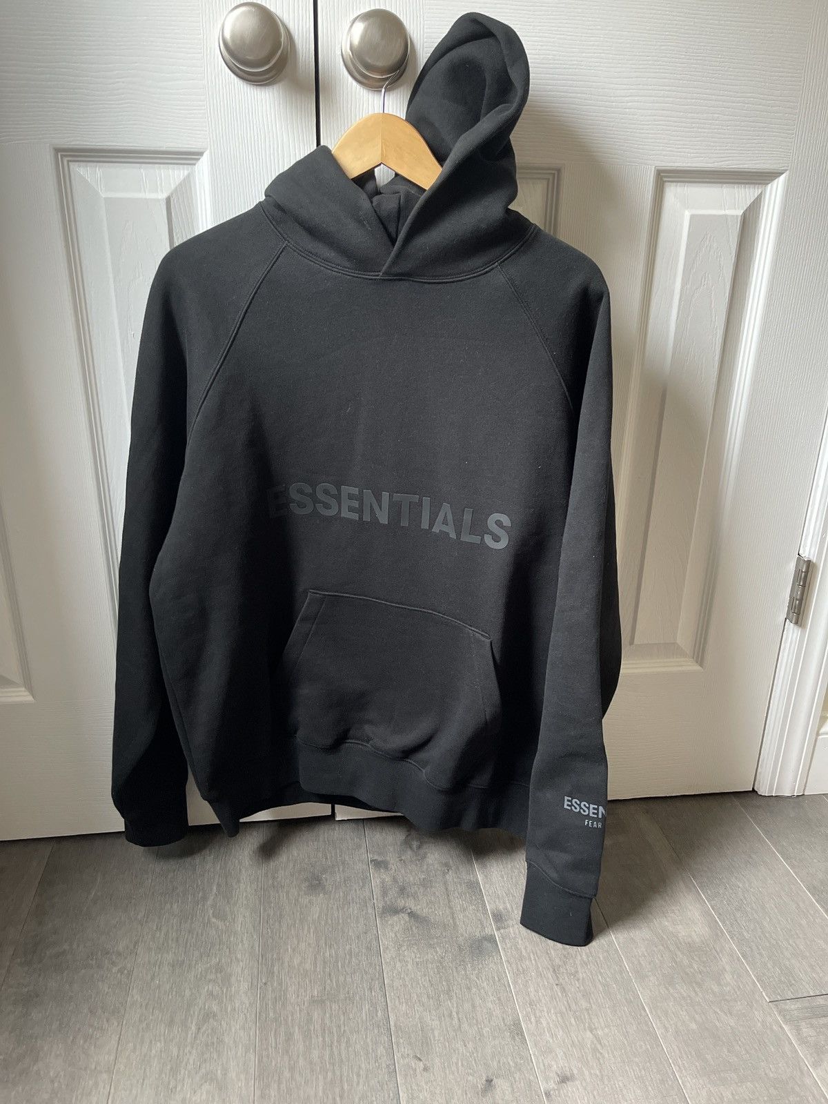 Fear of God Fear of God Essentials Pullover Hoodie Applique Logo Grailed