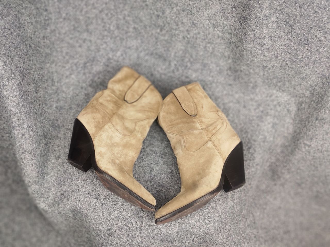 Isabel Marant Isabel Marant Leyane suede cowboy Ankl Boots Vintage Western Size US 10 / IT 40 - 23 Thumbnail