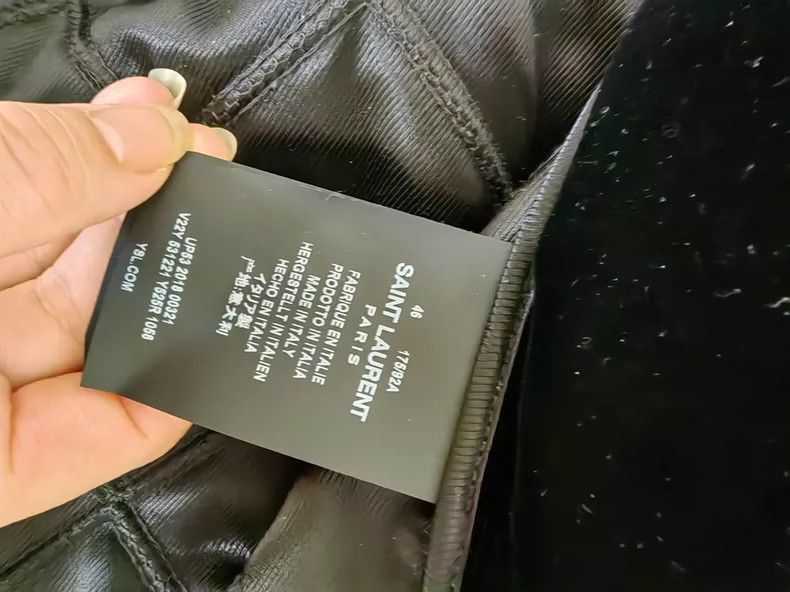 Saint Laurent Paris Saint Laurent Paris Saint Laurent Black Jacket with Purple Size US M / EU 48-50 / 2 - 4 Thumbnail