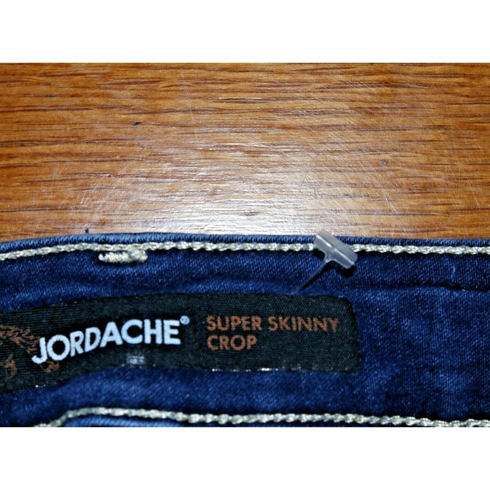 Jordache Jordache Jeans Women's Size 6 Blue Crop Super Skinny Denim 28X23 5-Pocket Logo Rise Mid Zip Size 28" / US 6 / IT 42 - 7 Thumbnail