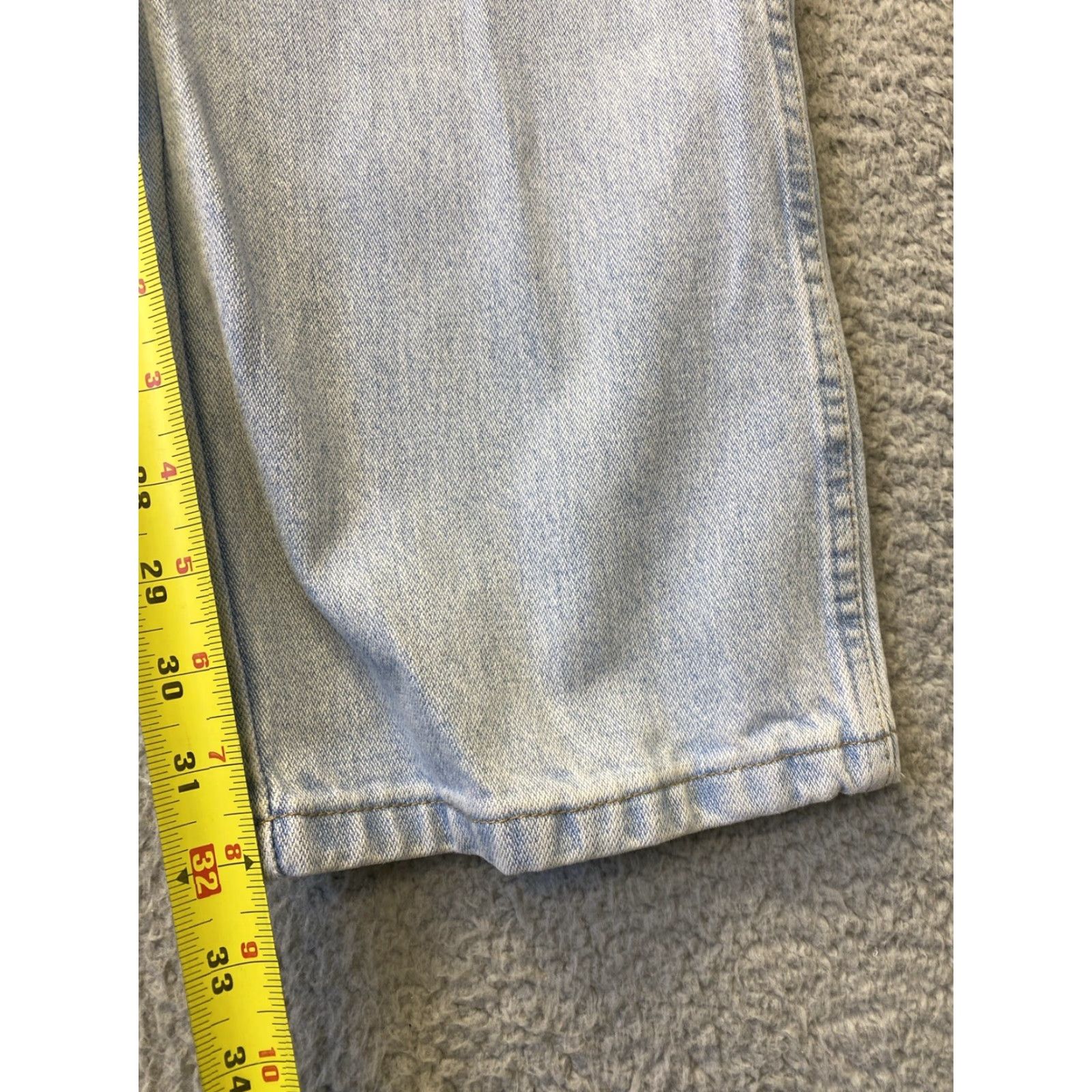 Wrangler VINTAGE Wrangler Jeans Mens 38x32 Cowboy Western Denim Straight Mid 5-Pocket Blue 90s Mens Size US 38 / EU 54 - 5 Thumbnail