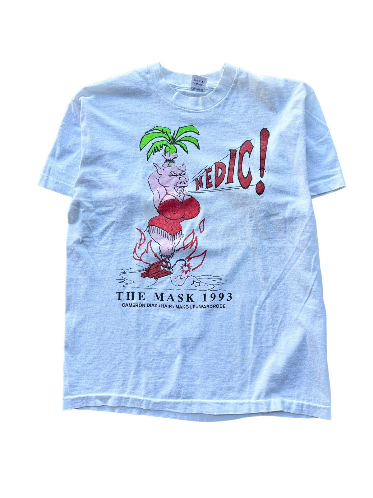 Vintage Vintage 90’s The Mask Movie Promo Cameron Diaz T-Shirt | Grailed