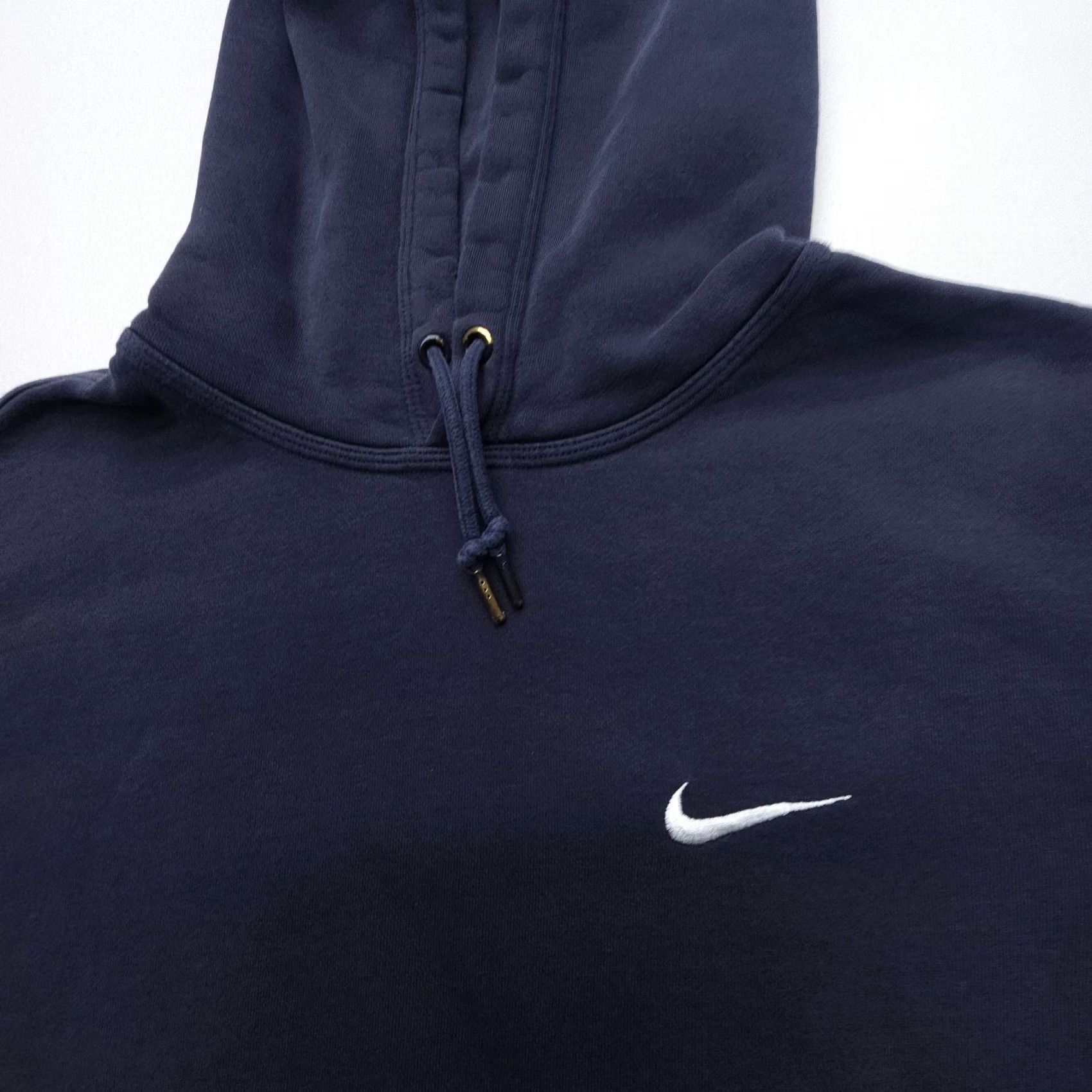 Nike Nike Club Fleece Hoodie Mens Large (Fits S / M) Navy Mini Swoosh Y2K Sportswear Size US L / EU 52-54 / 3 - 5 Thumbnail