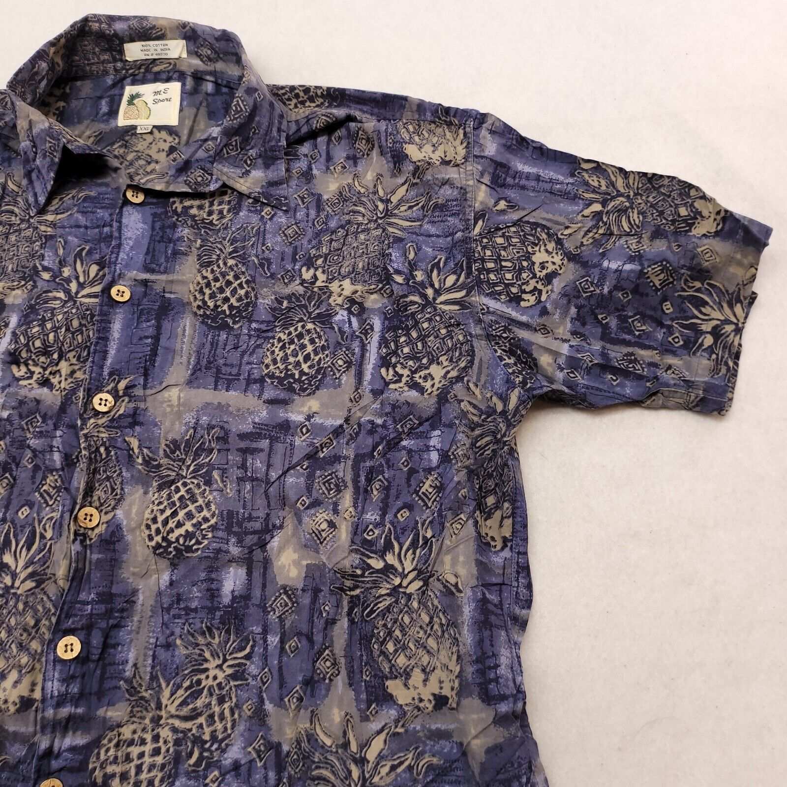 M.E. Sport ME Sport Casual Button Up Shirt Adult Mens Size 2XL Blue Size US XXL / EU 58 / 5 - 5 Thumbnail