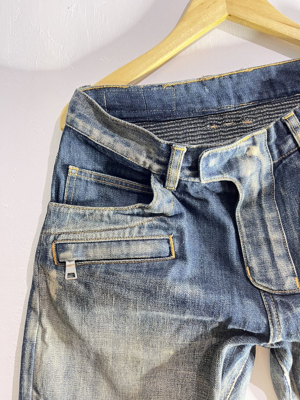 Balmain Balmain mudwash biker jeans Size US 32 / EU 48 - 4 Thumbnail