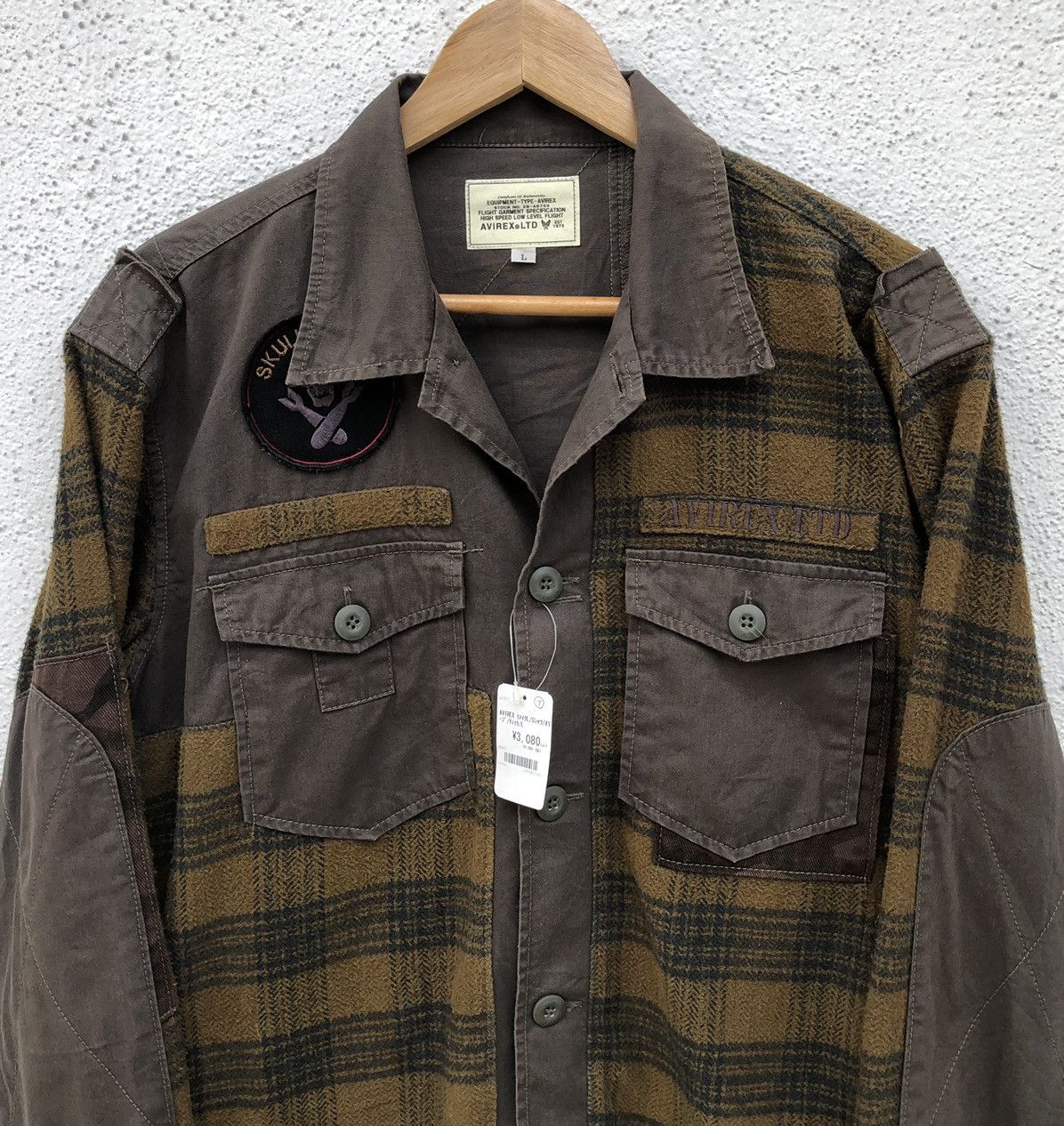 Avirex AVIREX 6185085 Cotton Flannel Military Utility Shirt Size US L / EU 52-54 / 3 - 2 Thumbnail