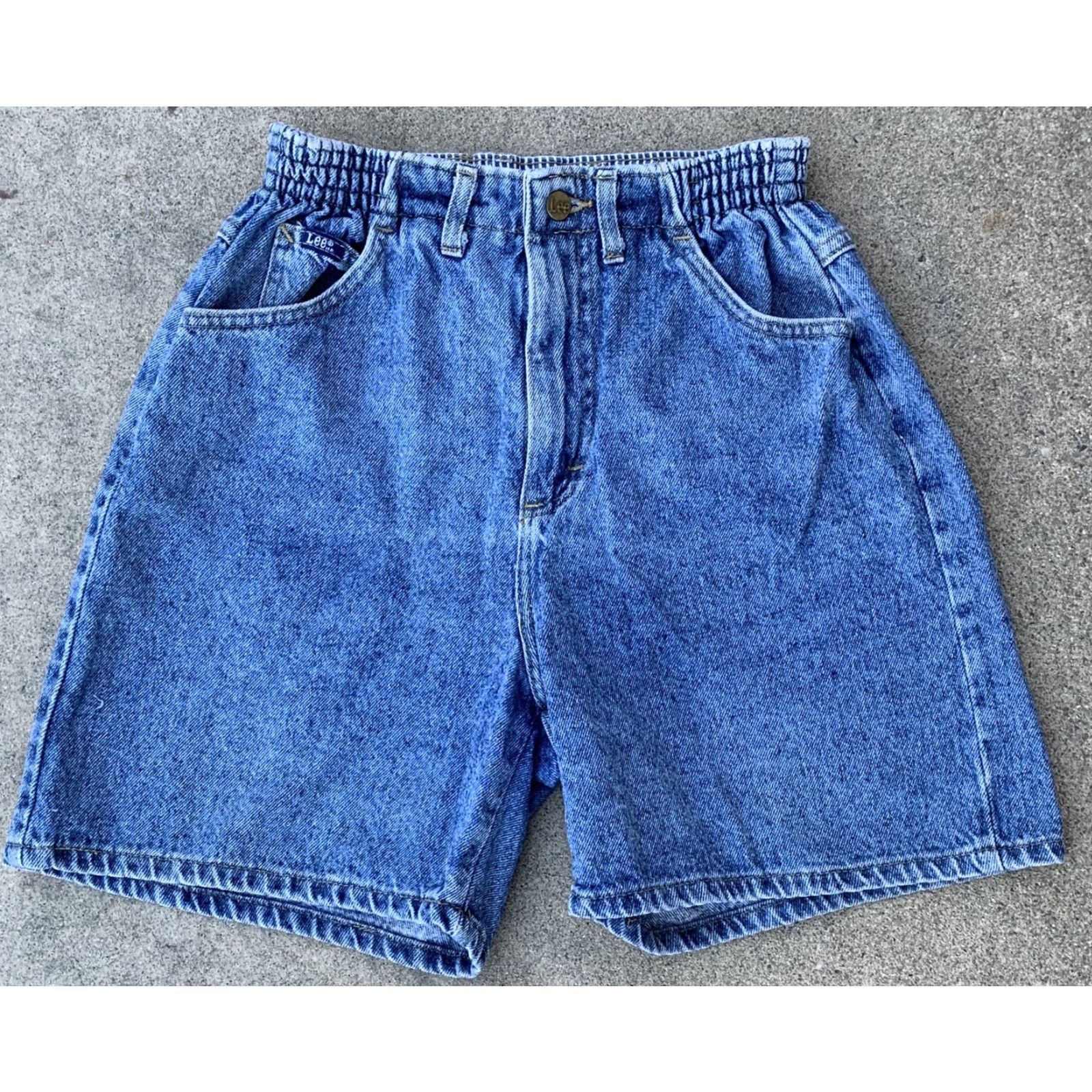 Lee VINTAGE Lee Jeans High Waist Denim Union Made USA 6P 25” To 26” Waist Petites Blue Denim Shorts Shirt? Size M / US 6-8 / IT 42-44 - 6 Thumbnail