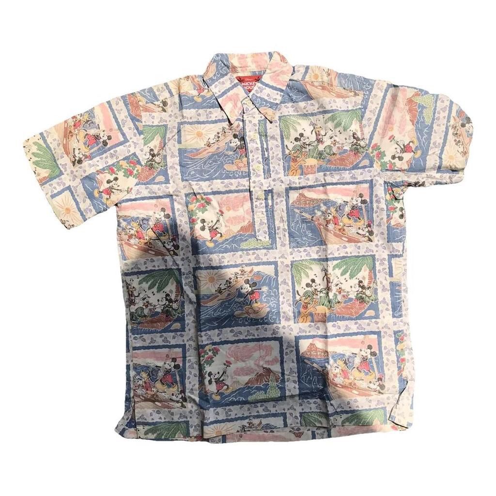 Disney × Reyn Spooner × Vintage Mickey mouse 90s reyn spooner half button hawaiian shirt Size US L / EU 52-54 / 3 - 1 Thumbnail
