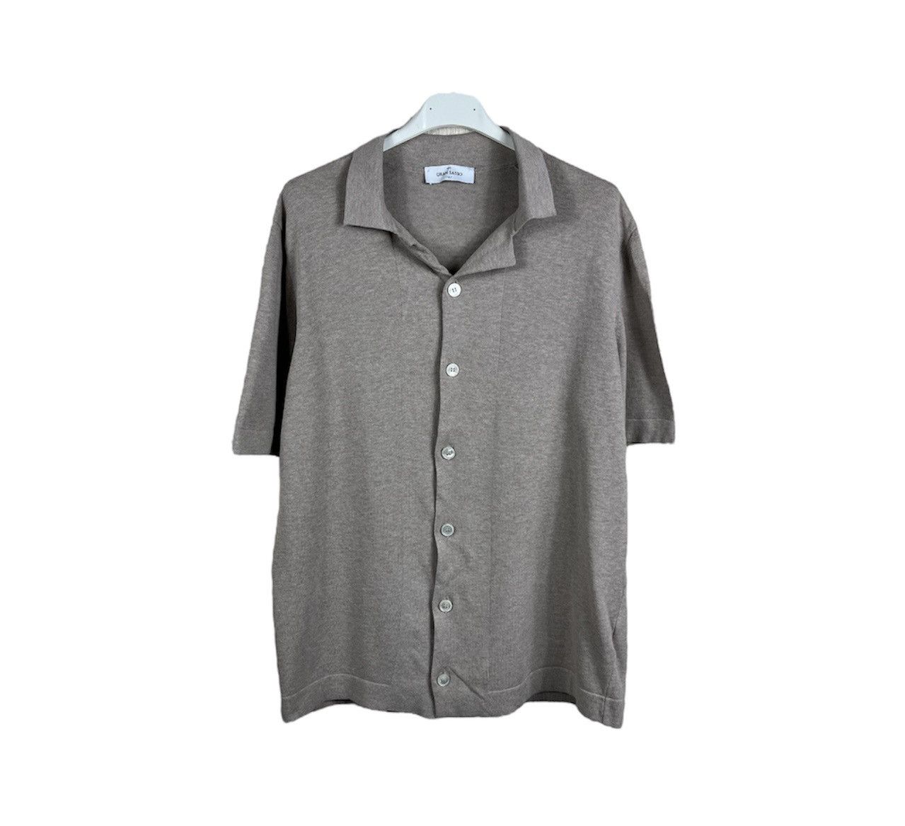 Gran Sasso Gran Sasso cotton button up short sleeve shirt tee cardigan Size US M / EU 48-50 / 2 - 1 Thumbnail