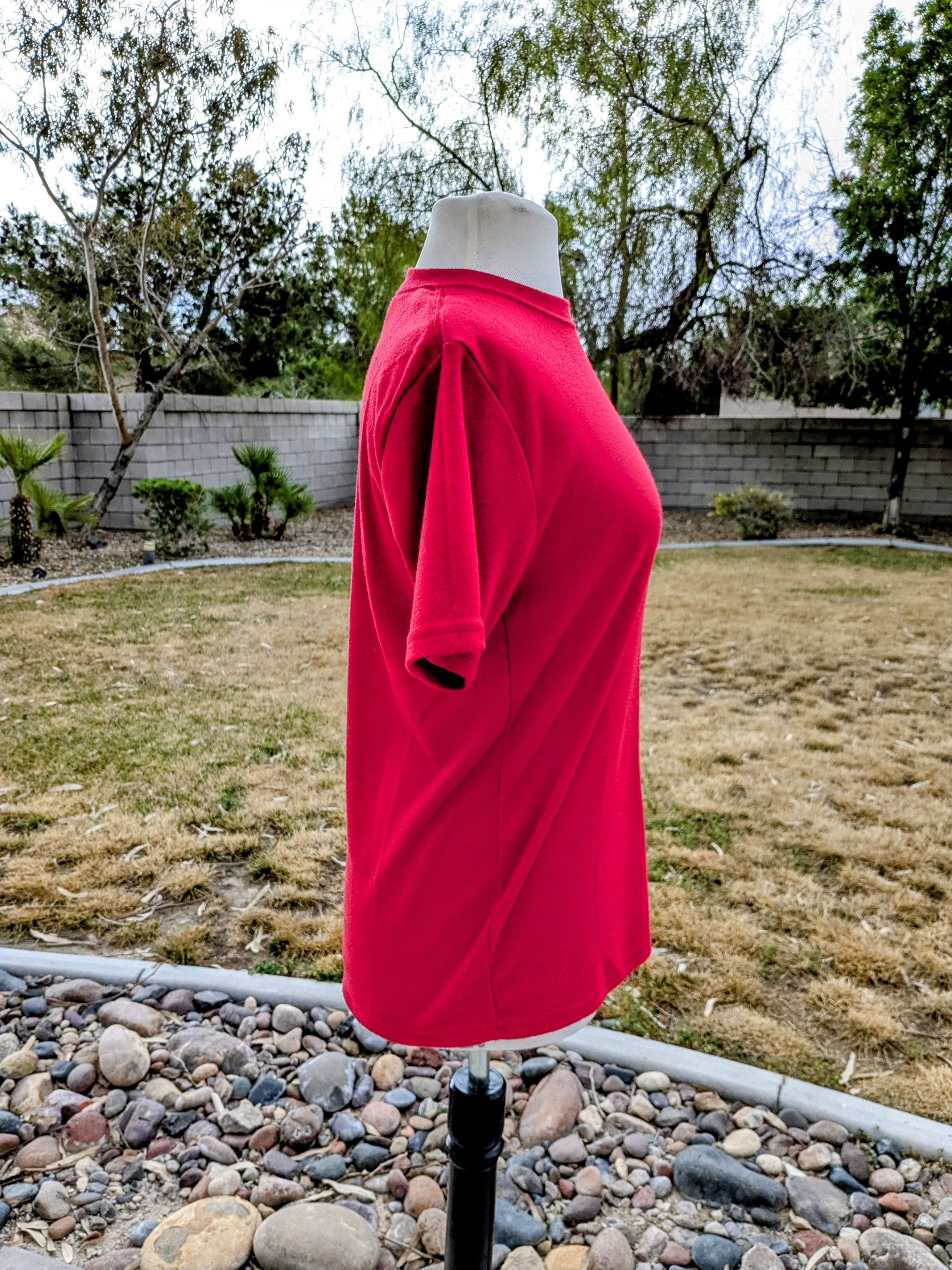 Designer Travel Smith Logo Womens CoolMax Red S/S Shirt USA-Made Top Size S / US 4 / IT 40 - 3 Thumbnail