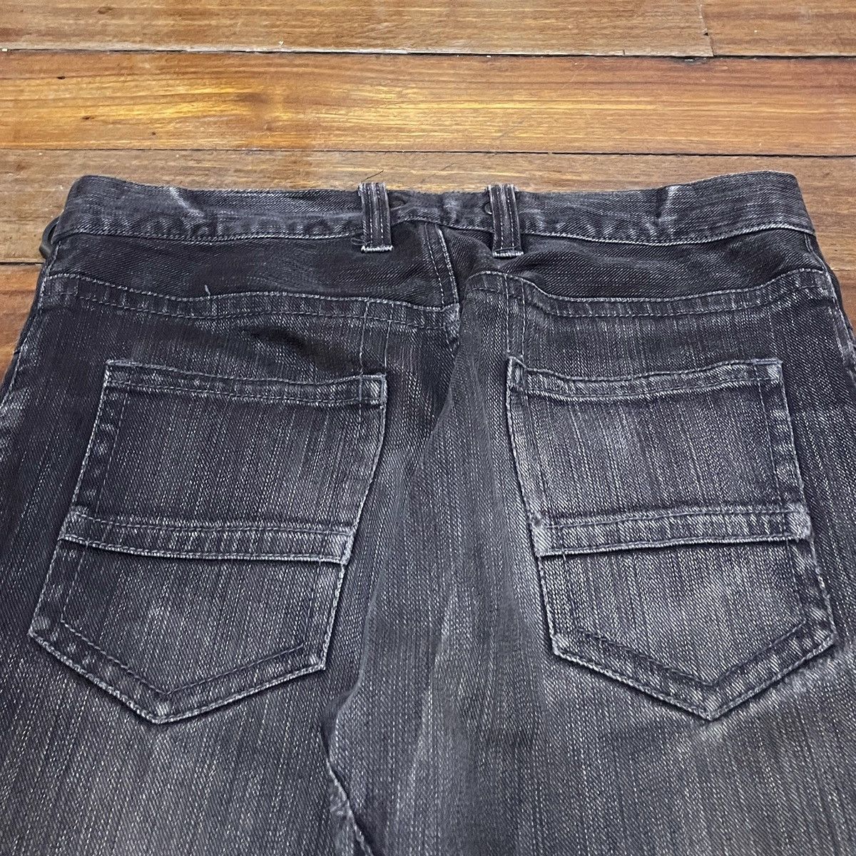 Japanese Brand × Le Grande Bleu (L.G.B.) × Michel Klein Rare Design Vintage Japanese Brand Michel Klien Jeans 2000s Size US 29 - 4 Thumbnail