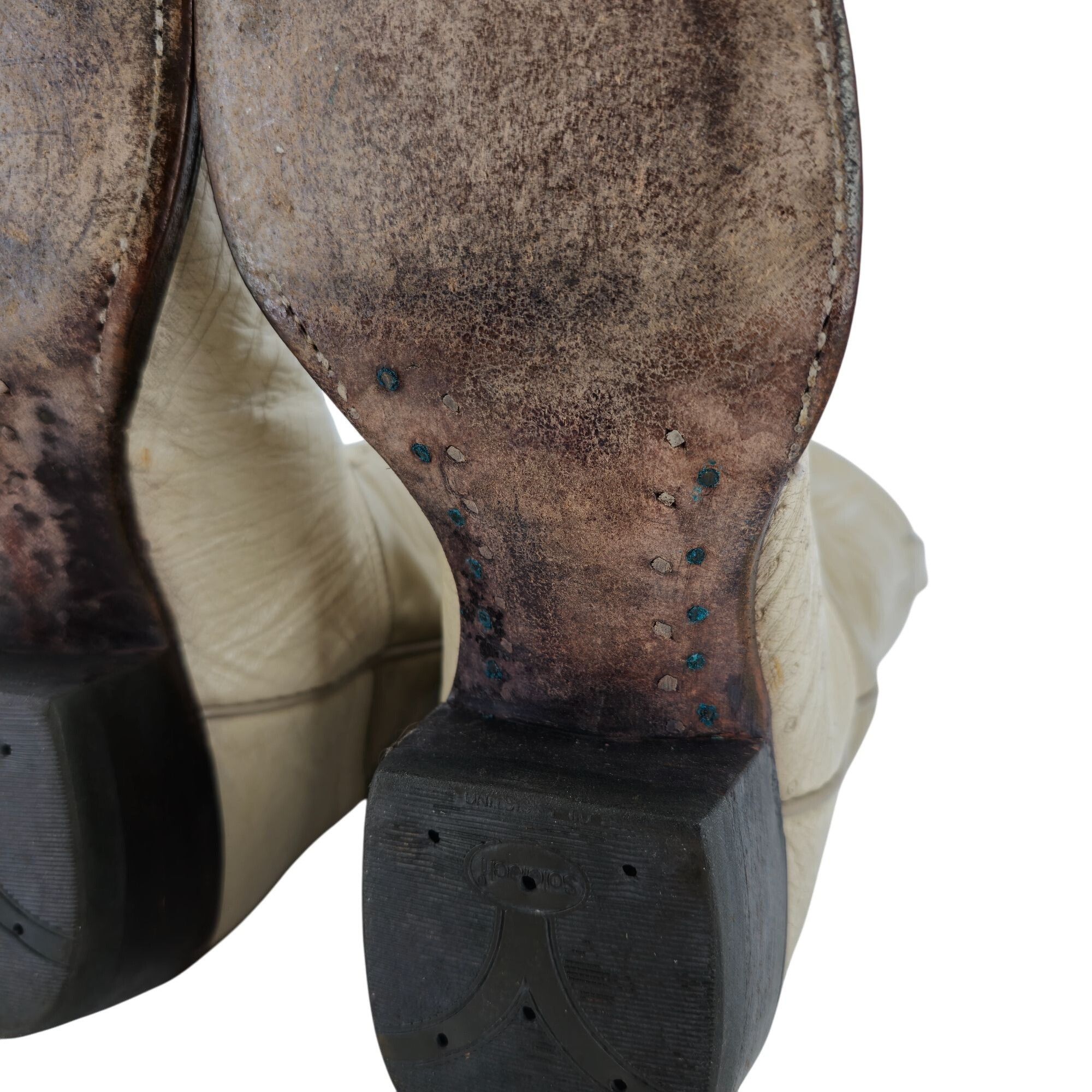 Tony Lama Tony Lama Exotic Ostrich Men Size 9.5D Cream Beige Leather Size US 9.5 / EU 42-43 - 13 Thumbnail